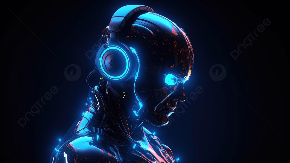 1200x673 3D Rendered Cyborg Or Robot Equipped