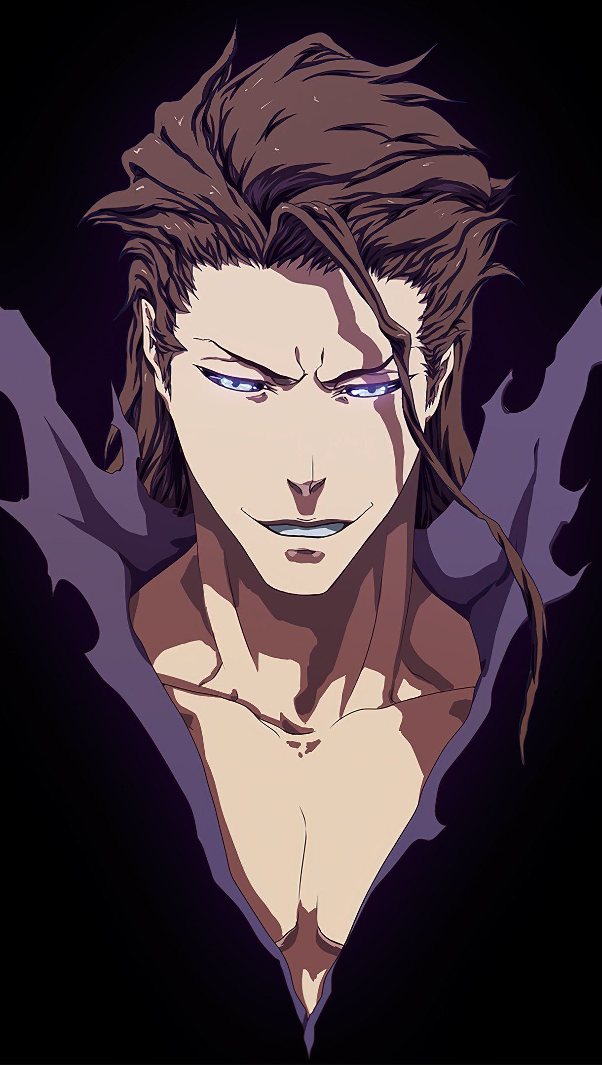 1220x2160 Aizen Bleach Anime Wallpaper 4k HD