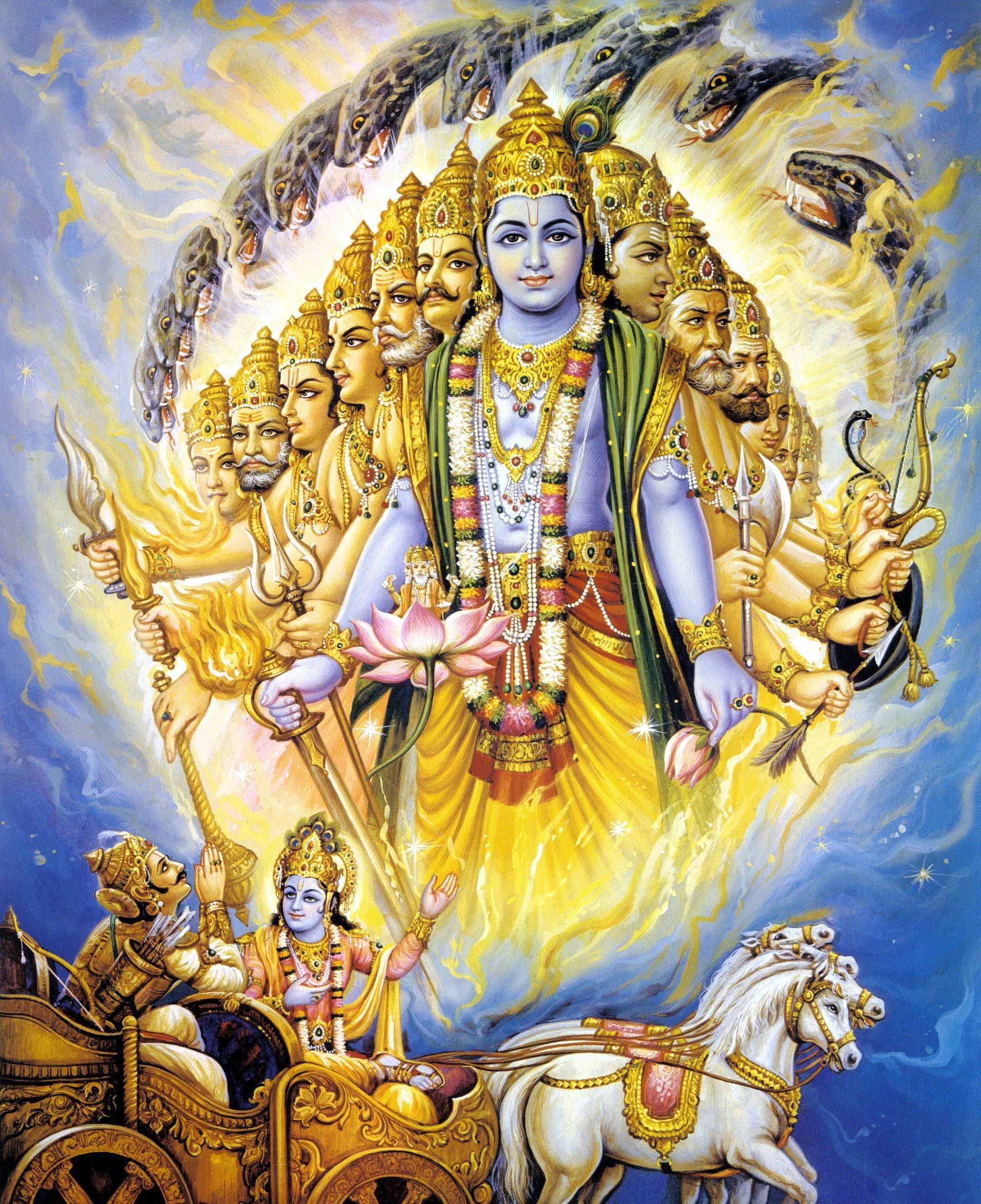 2168x2661 Download Krishna Arjun Kāliya The Snake Wallpaper