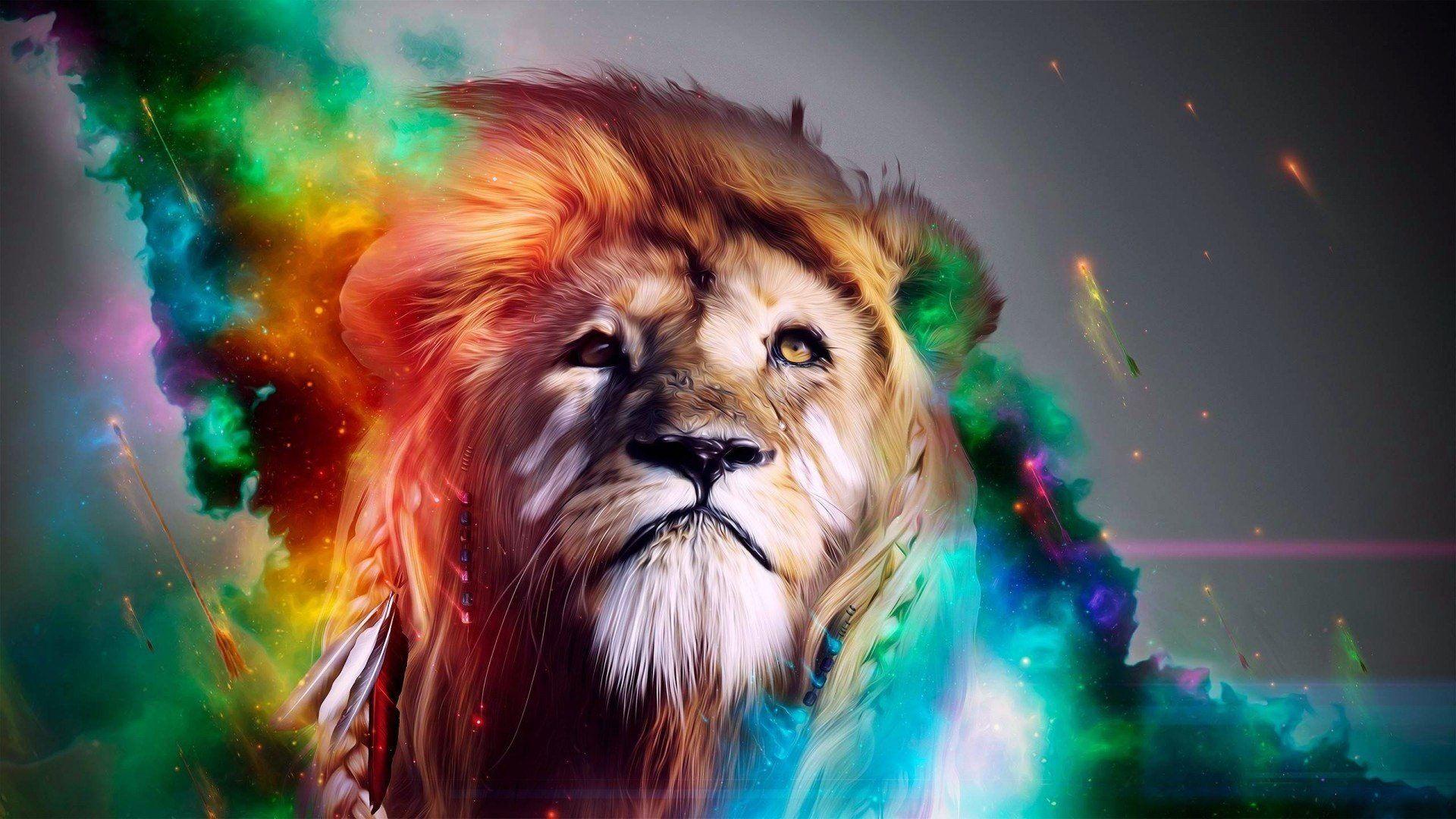 1920x1080 Lion Art HD