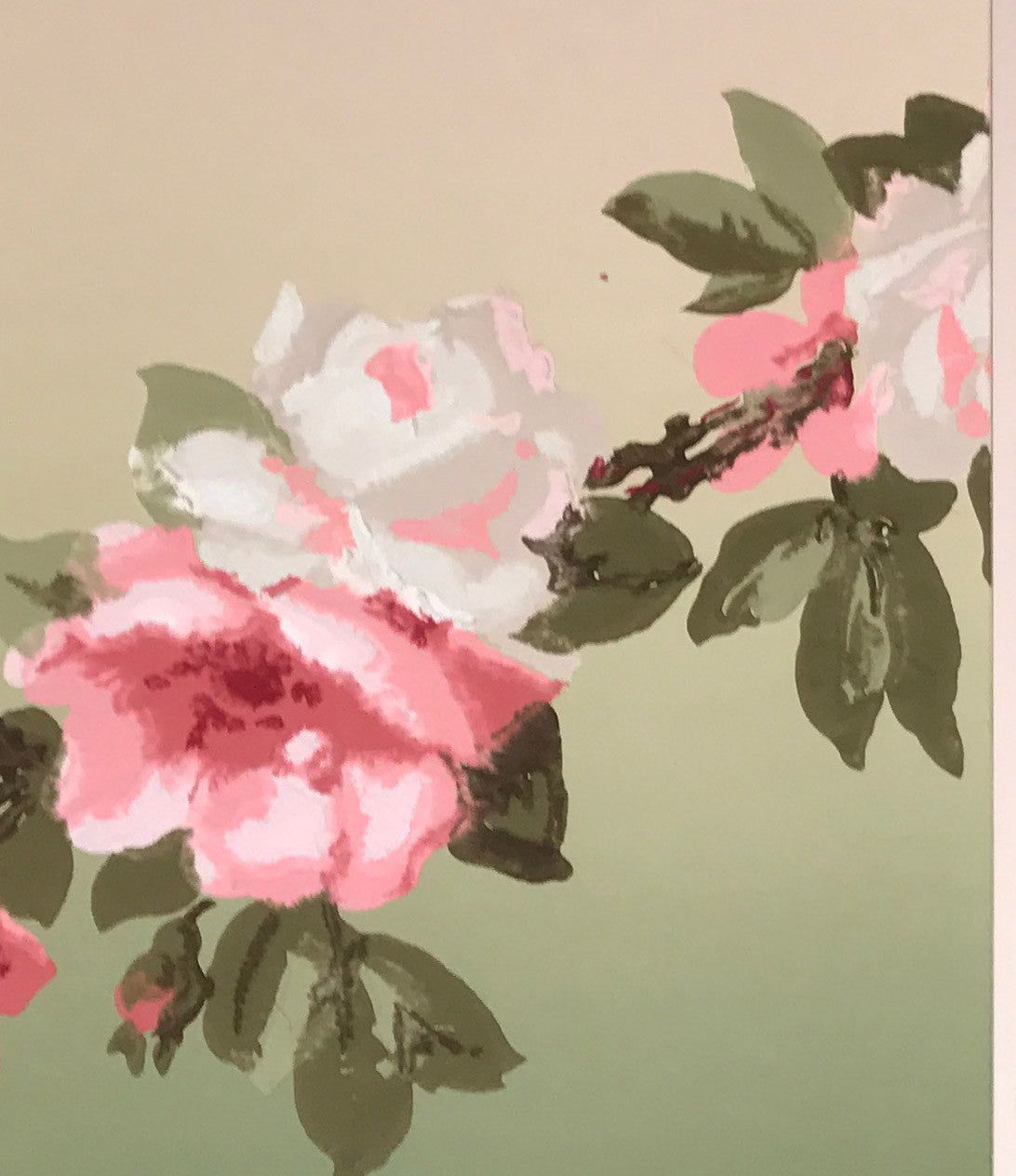 1092x1264 Blended Rose Garland Frieze Fragment Antique Wallpaper Wall Art & Company