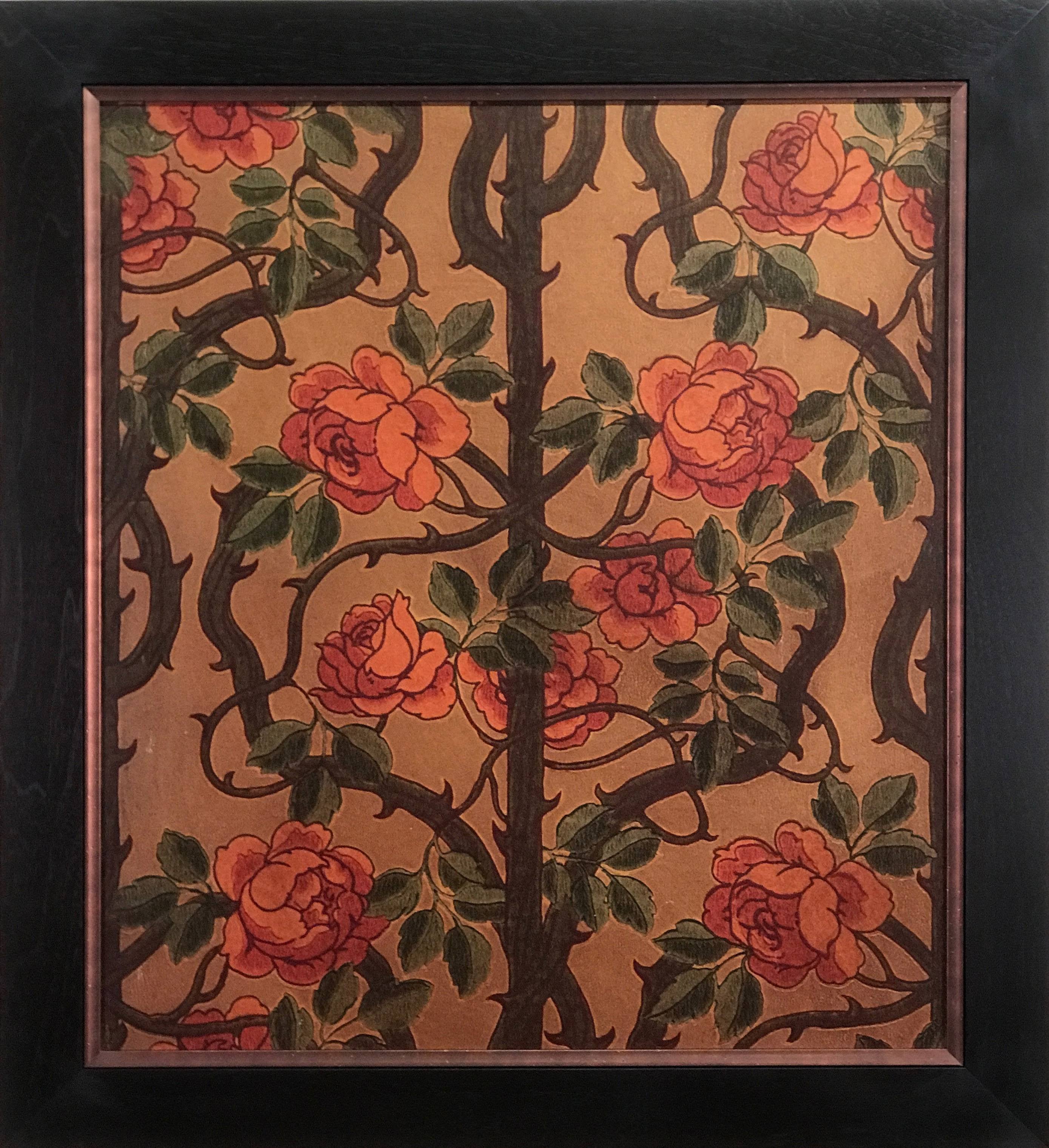 2779x3043 Antique Gilt Climbing Rose Vine