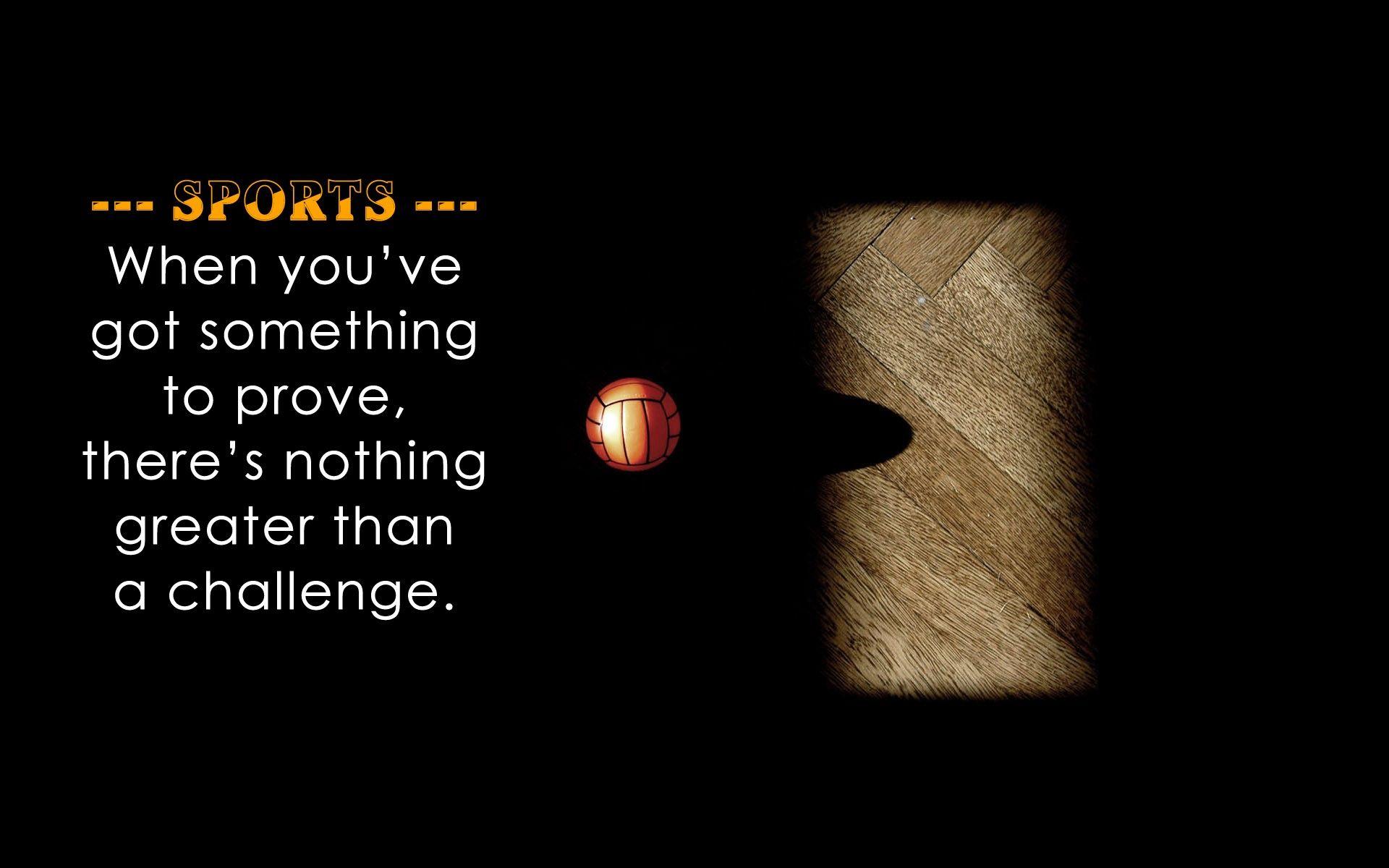 1920x1200 Quote on Sports Challenge Wallpaper