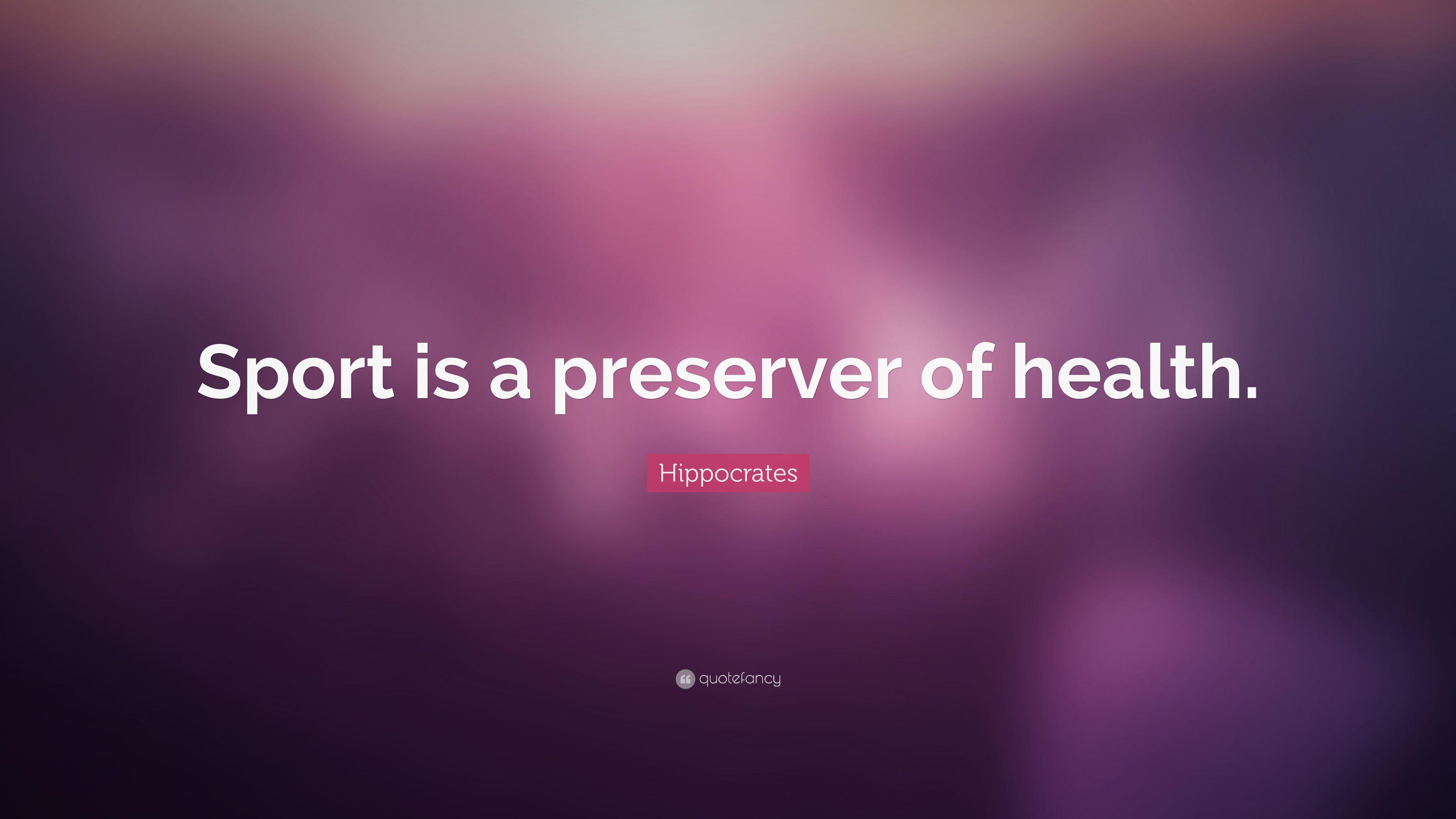 3840x2160 Hippocrates Quote: “Sport is a preserver of health.” 12