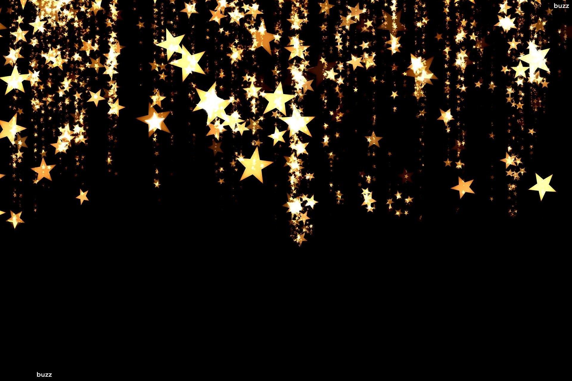 1920x1280 Gold Star Background - Stars On Black Background, HD