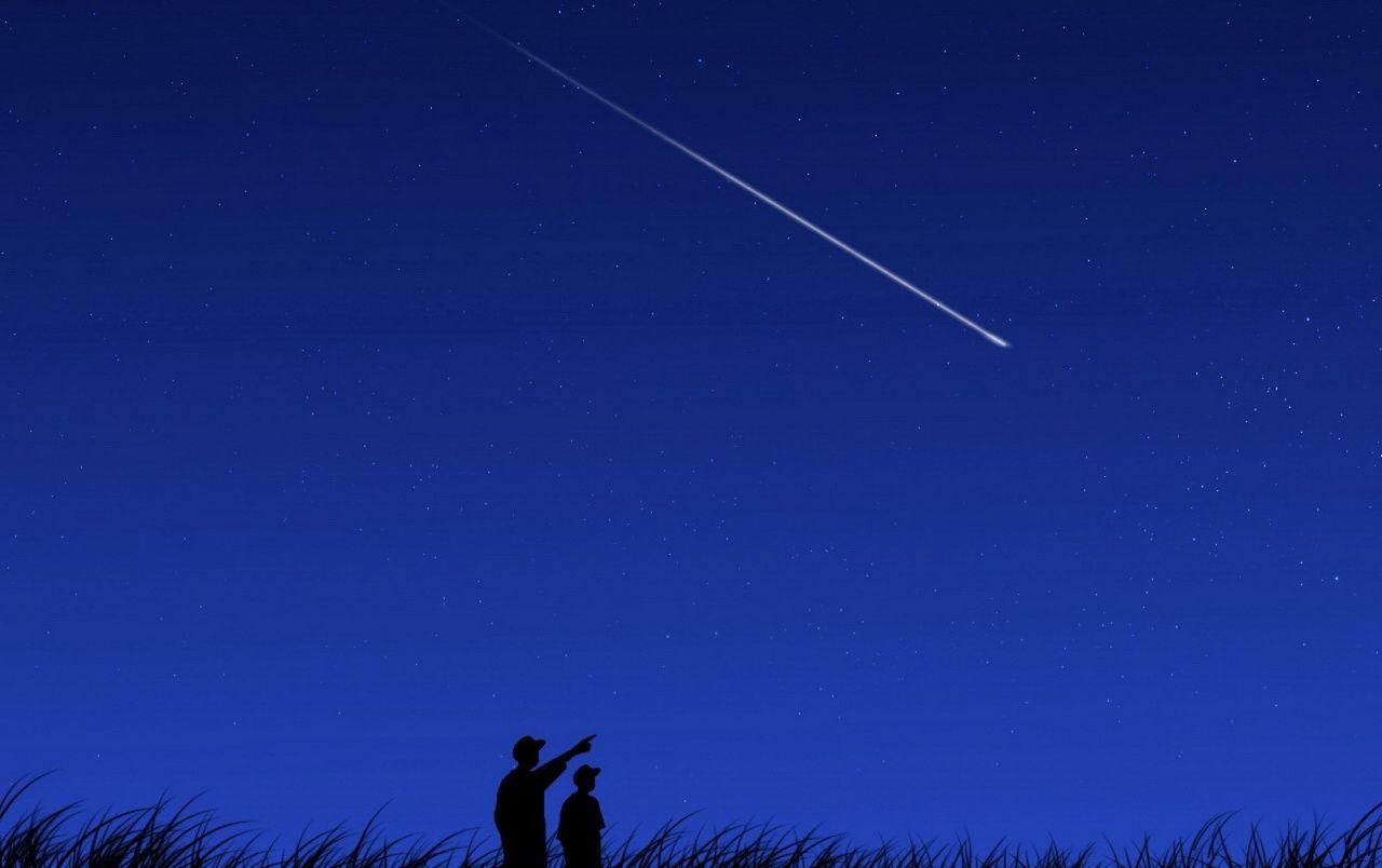 1280x804 Shooting star wallpaper. Shooting star