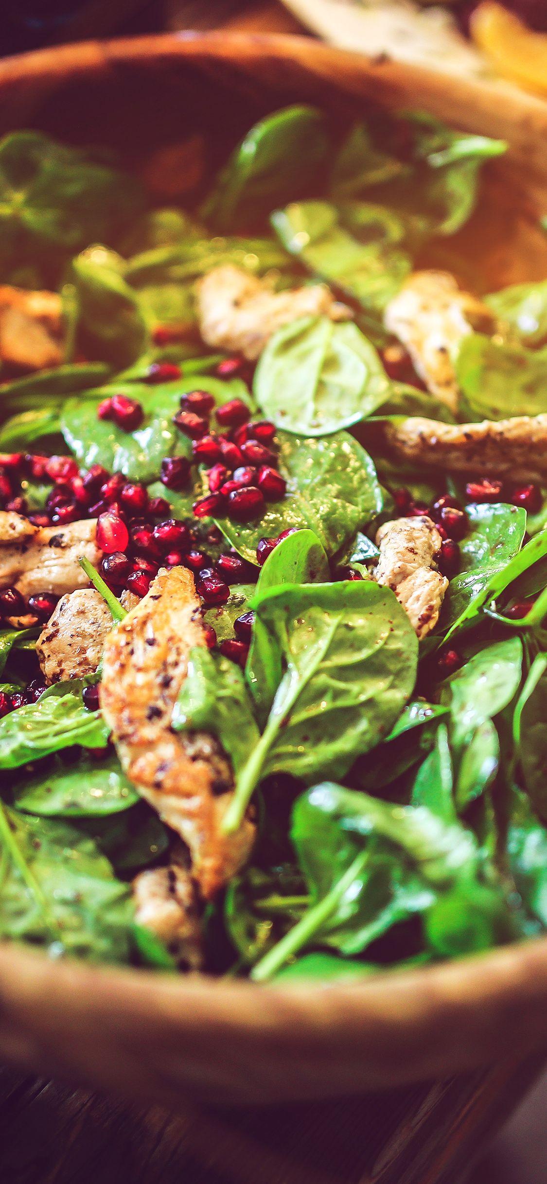 1125x2436 iPhone wallpaper. food salad instagram