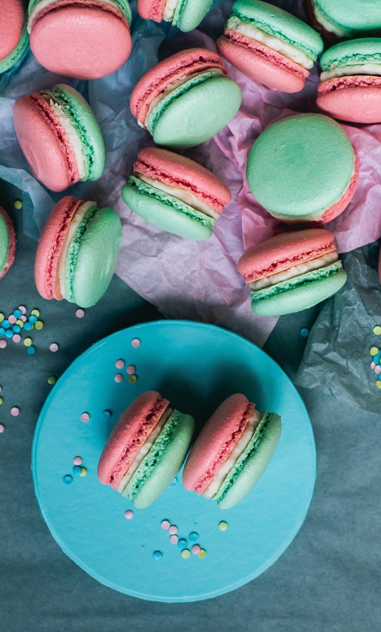 1280x2120 Macarons, Food, Colorful, Cookies, Wallpaper