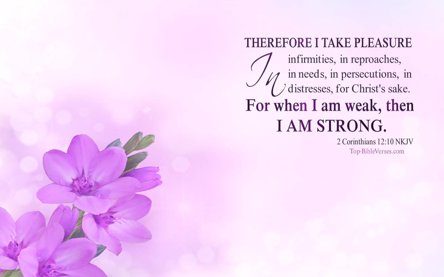 1440x900 Corinthians 12:10 Desktop Wallpaper