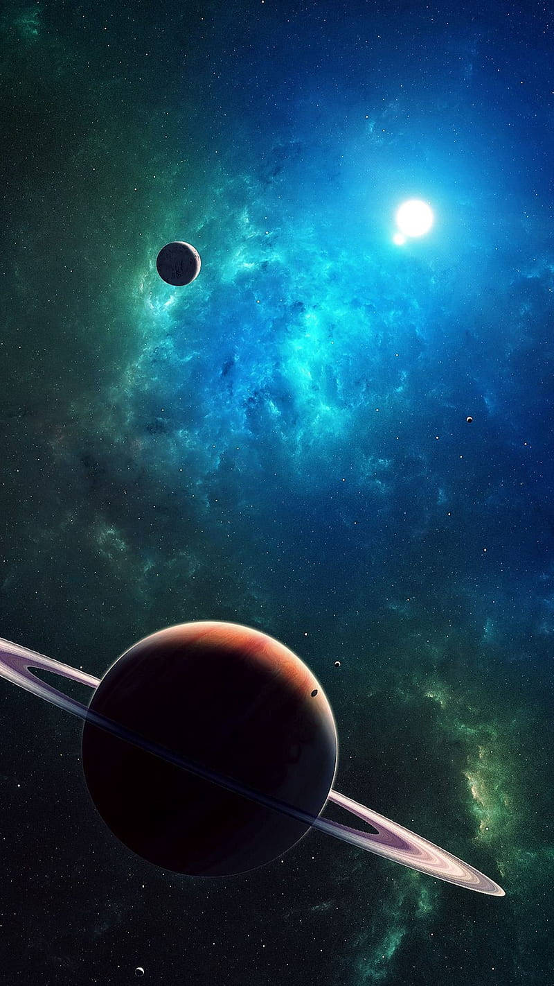 800x1422 Download Stunning High Definition Visualization Of The Solar System Wallpaper