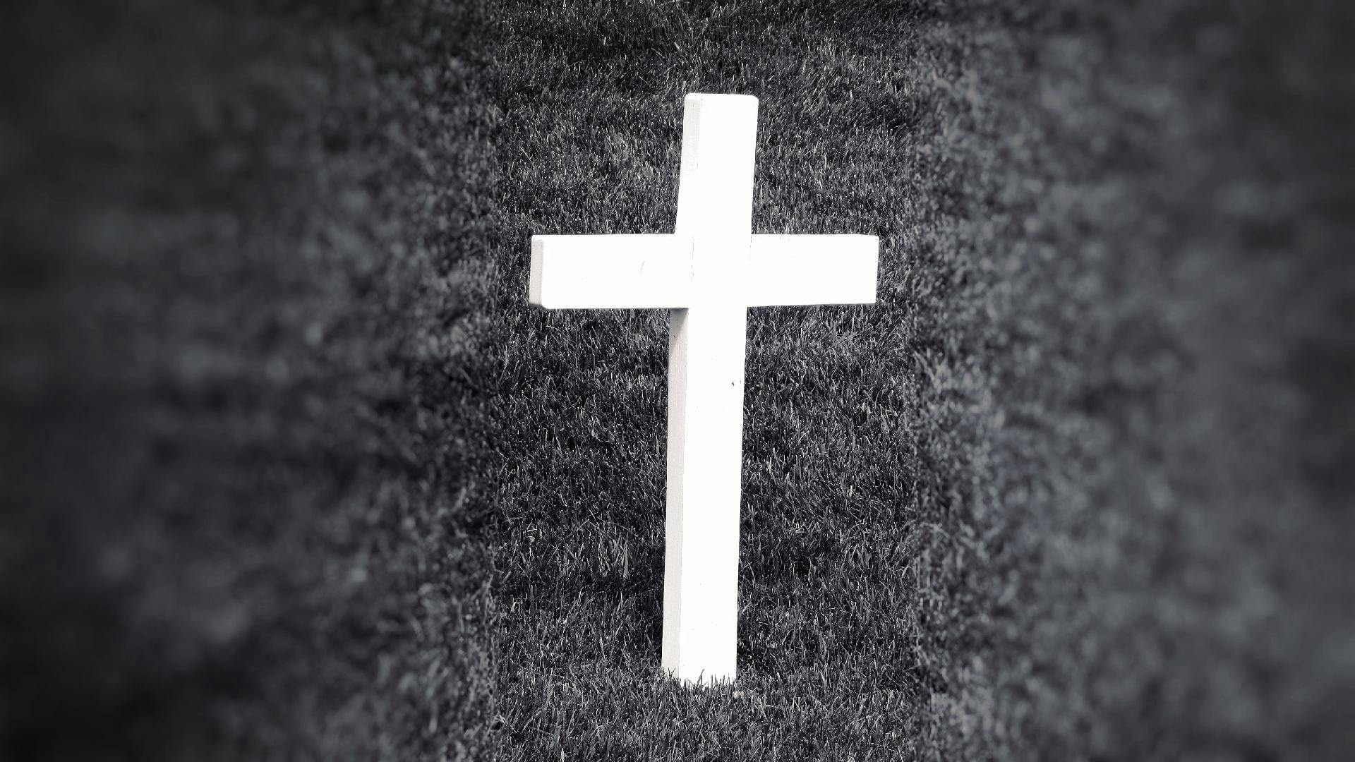 1920x1080 Grayscale Photography of Cross · Free
