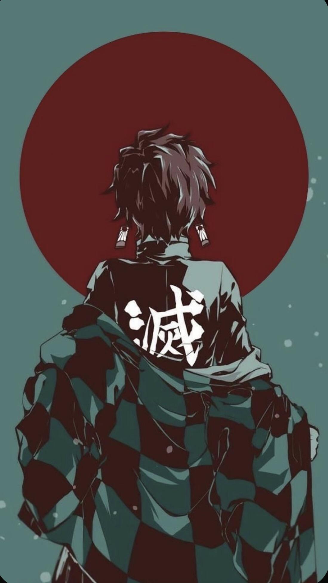 1099x1951 Wallpaper of Tanjiro