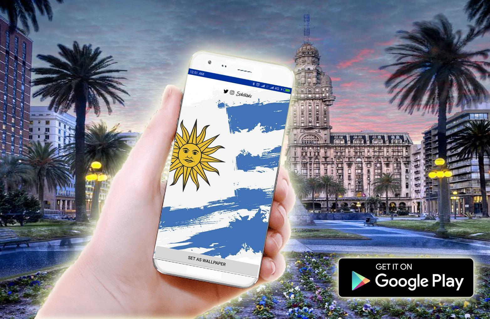 1563x1019 Uruguay flag wallpaper HD for Android