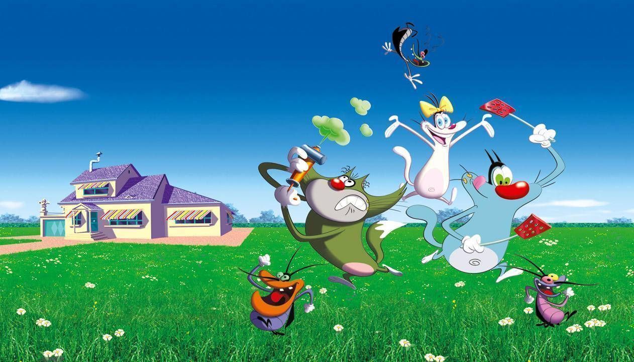 1262x720 Oggy And The Cockroaches Wallpaper