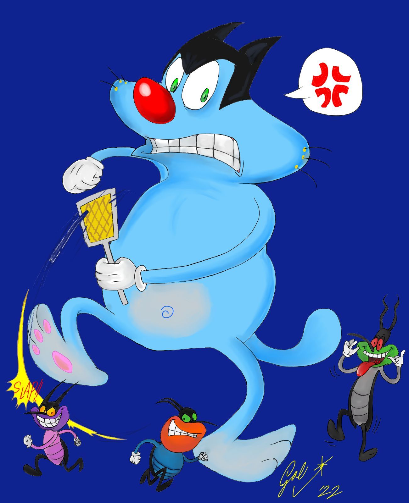 1300x1600 Oggy by GaeSan on Newgrounds