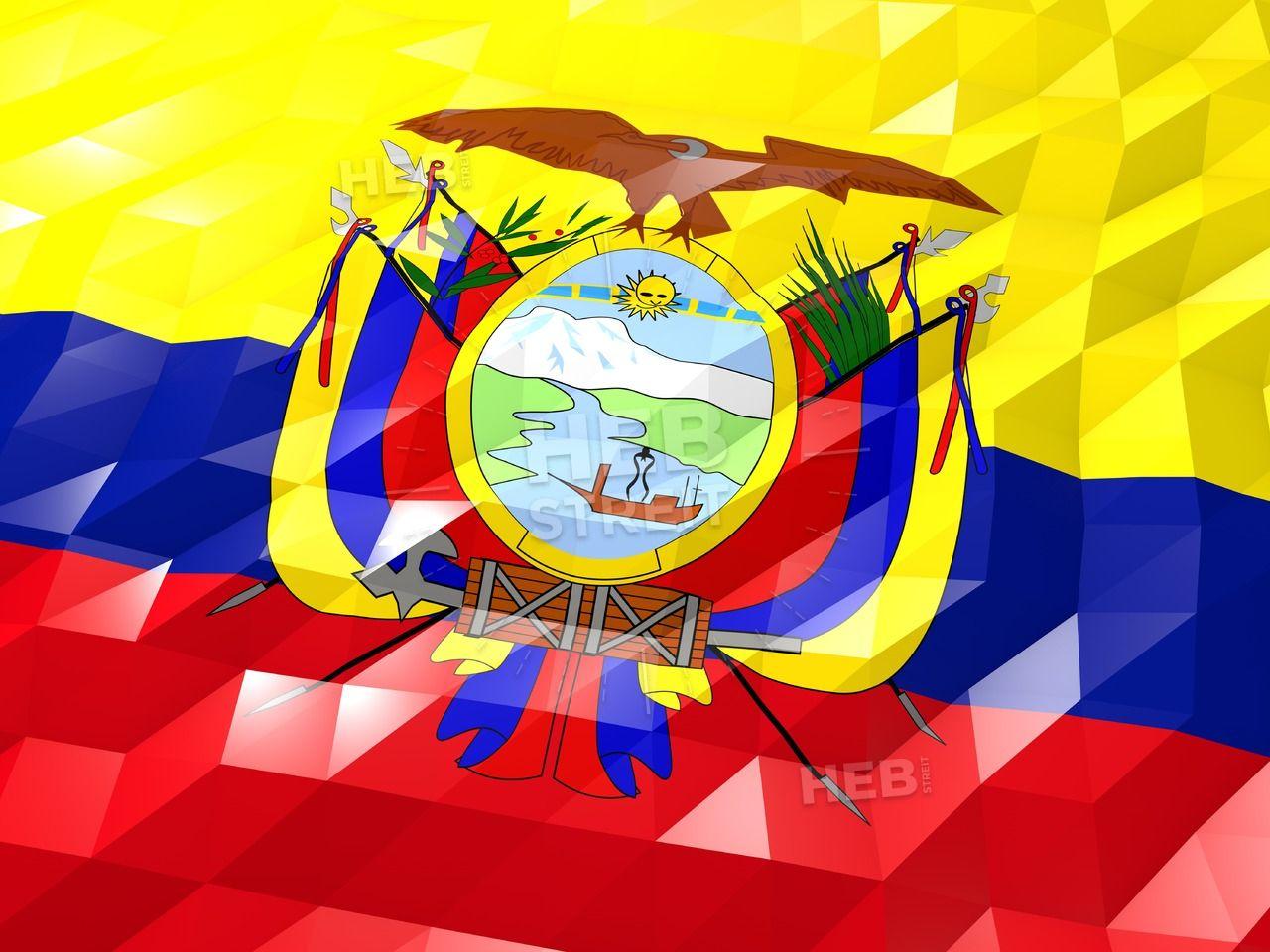 1280x960 Flag Of Ecuador 3D Wallpaper Illustration Design