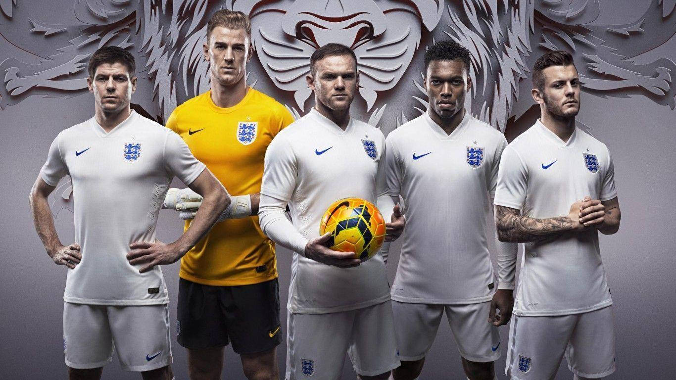 1366x768 England Football Background