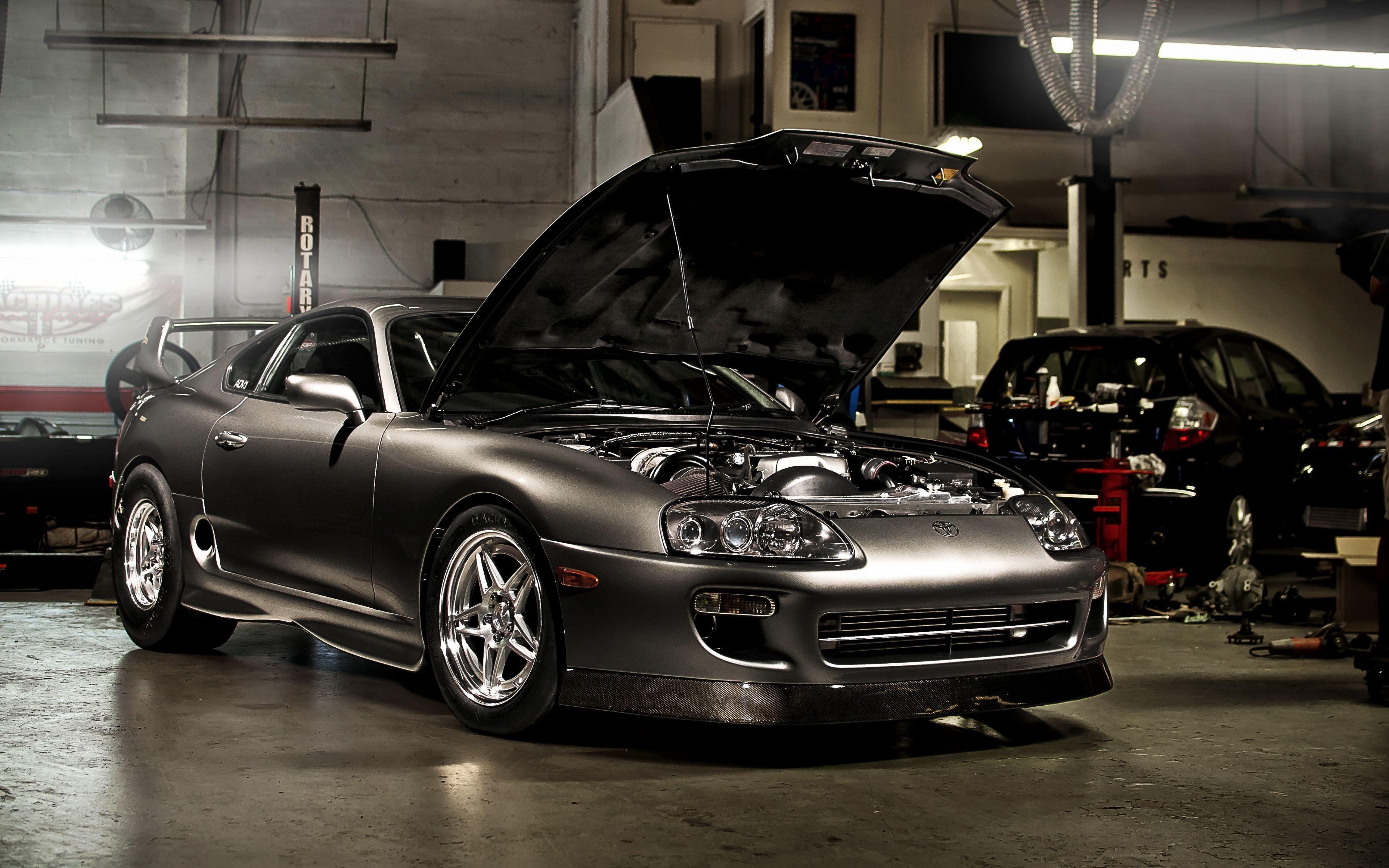 3840x2400 Download 3840x2400 wallpaper toyota supra, open, hood, front