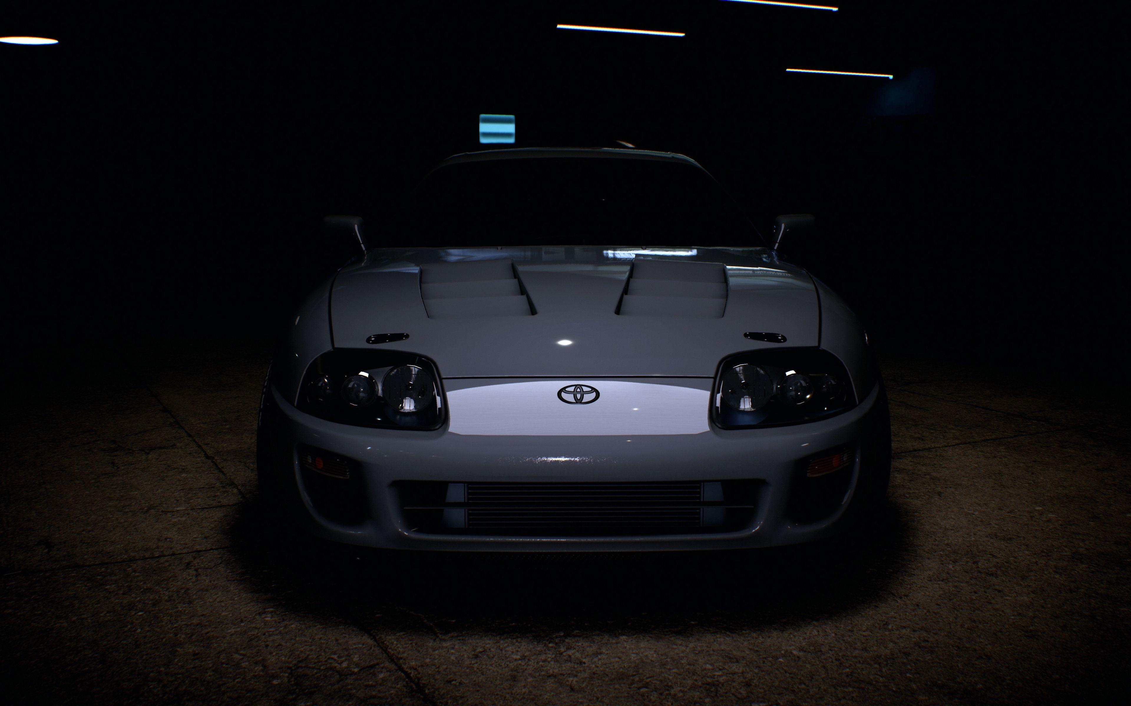 3840x2400 Download 3840x2400 wallpaper grey, toyota supra, vidoe game