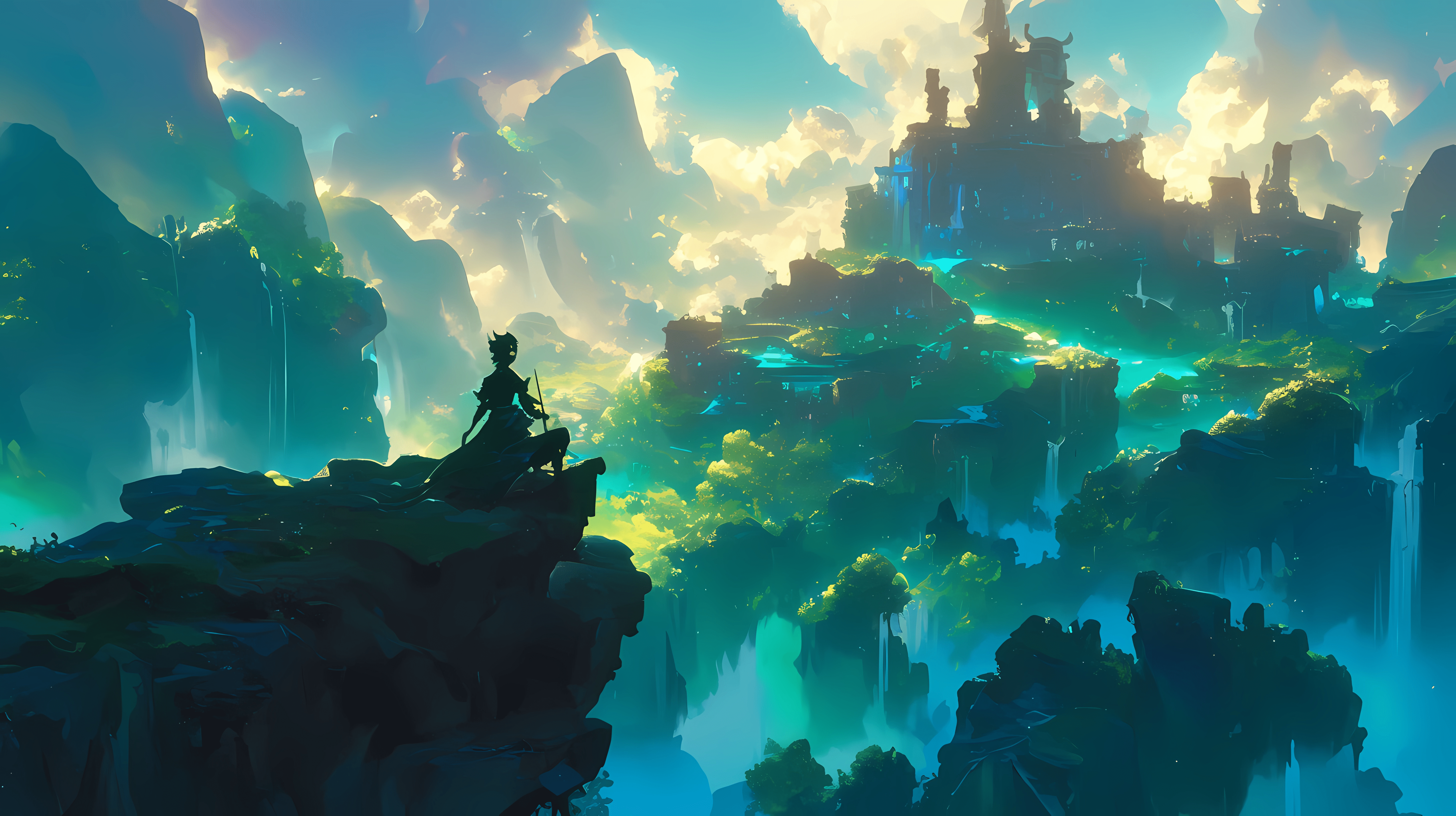 5824x3264 Anime Landscape Wallpaper and Background: Free HD Download