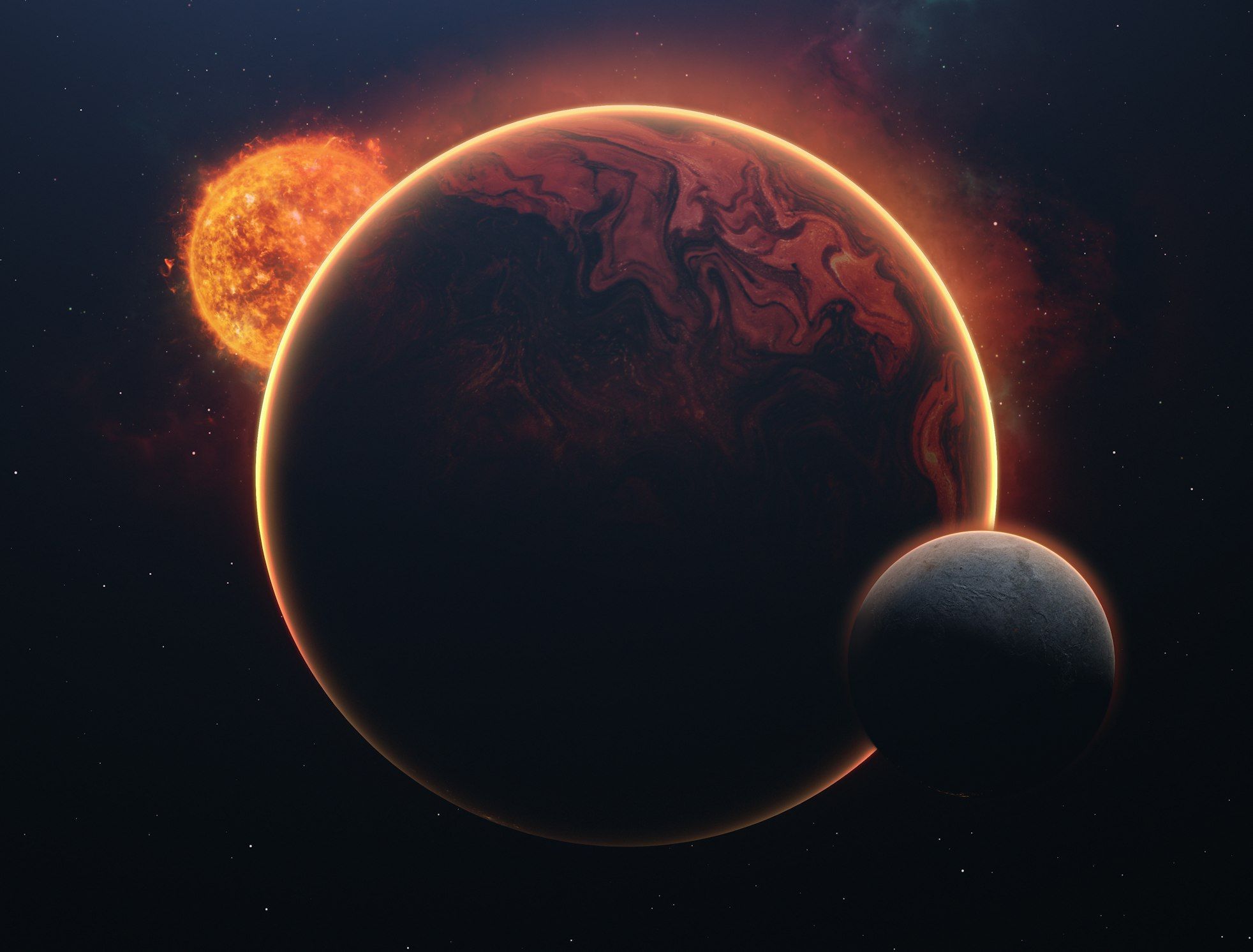 1964x1492 The Three Body Problem. Jadusay