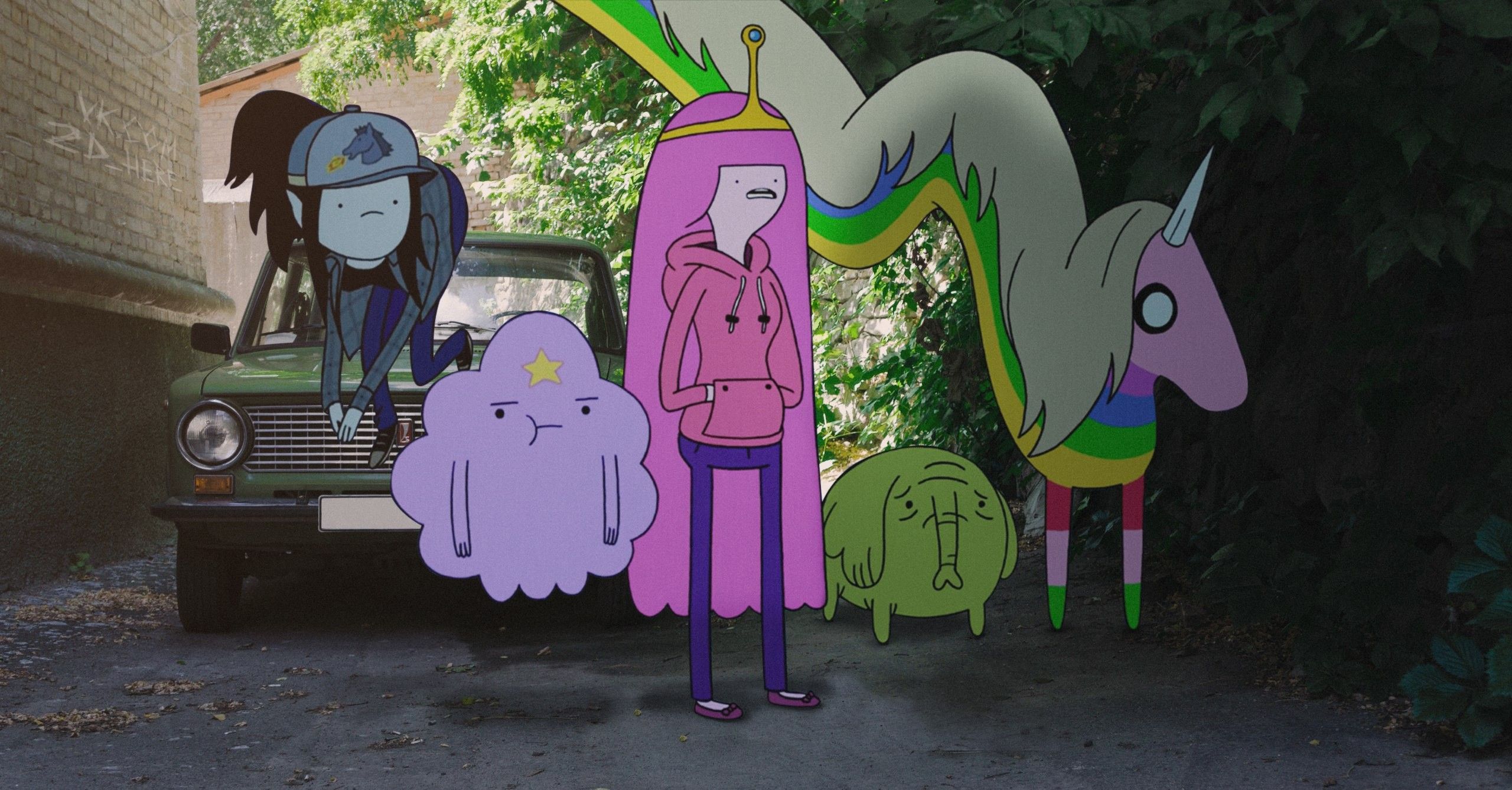 2560x1338 Lady Rainicorn, Lumpy Space Princess