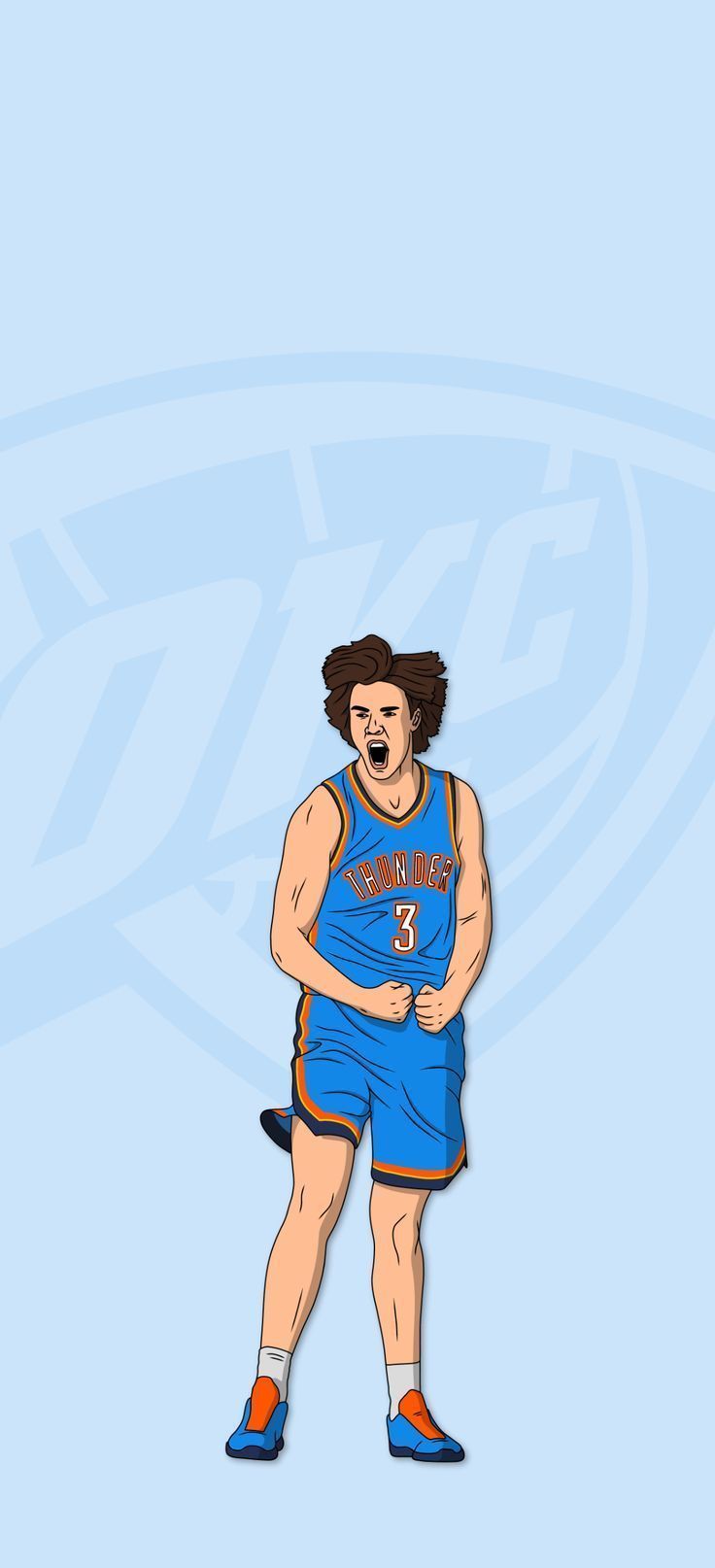 736x1614 Josh Giddey Thunder Basketball