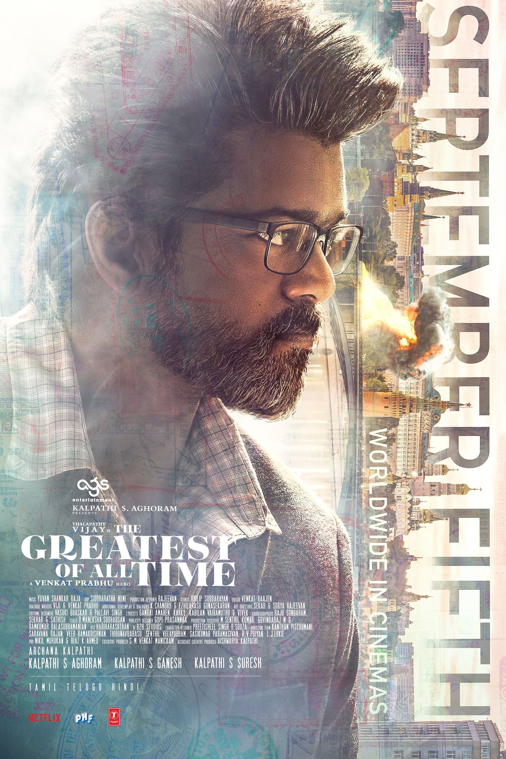 1700x2550 Vijay GOAT Movie Release on 5th Sept