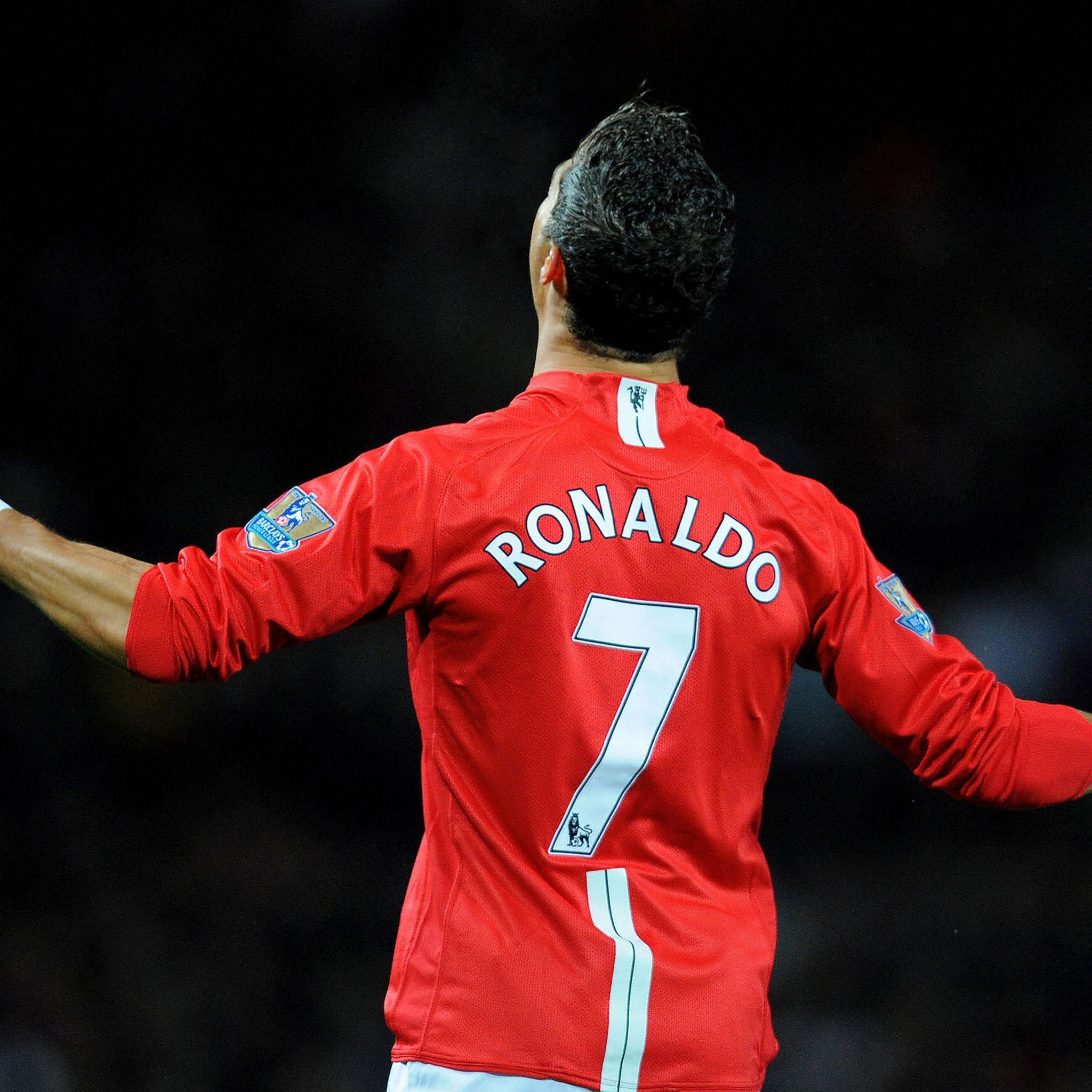 2048x2048 Ronaldo Downloads Cristiano Ronaldo Manchester United Jersey 5K Wallpaper