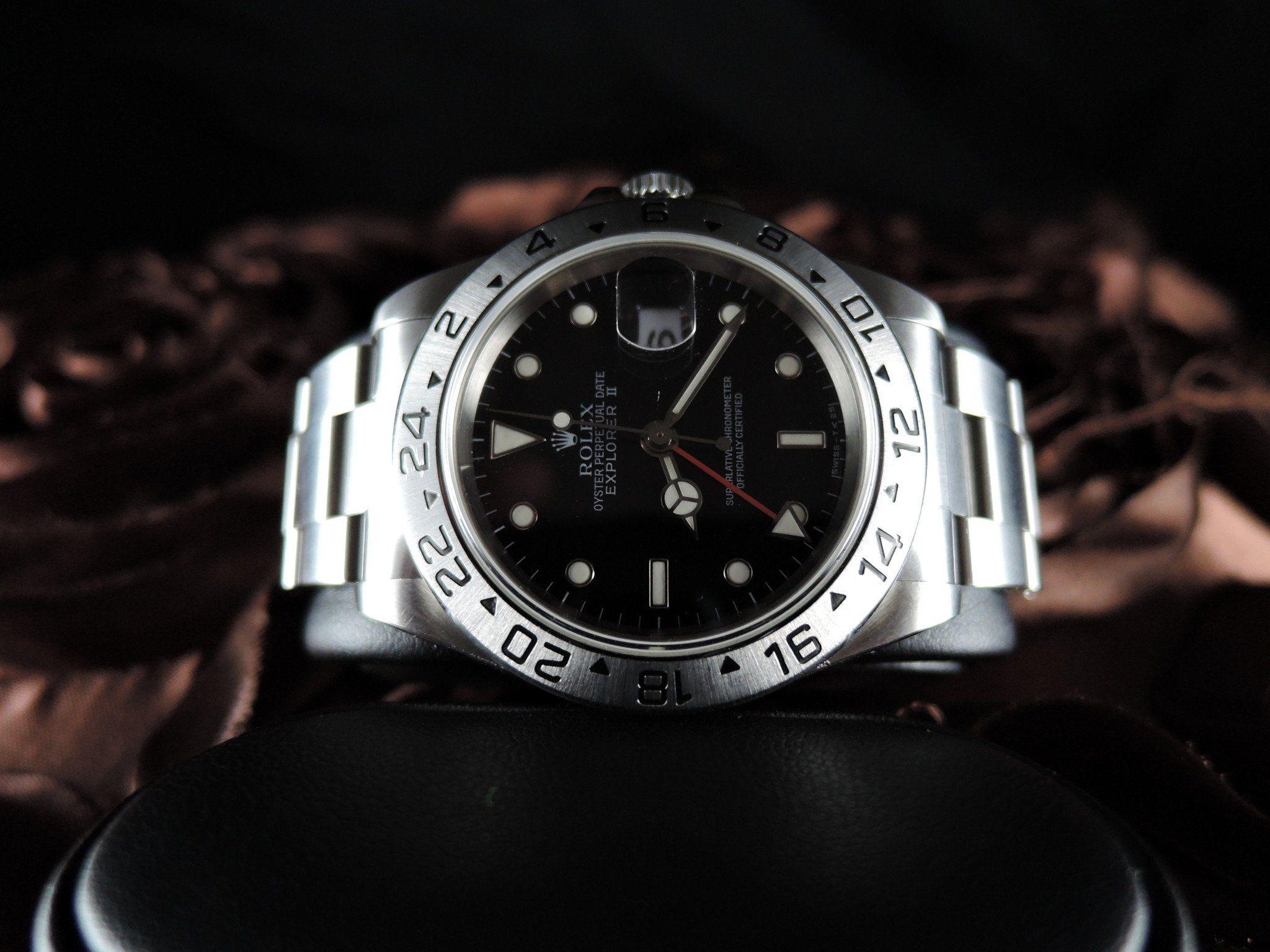 2048x1536 Rolex EXPLORER 2 16570 Black Dial with Box and Paper