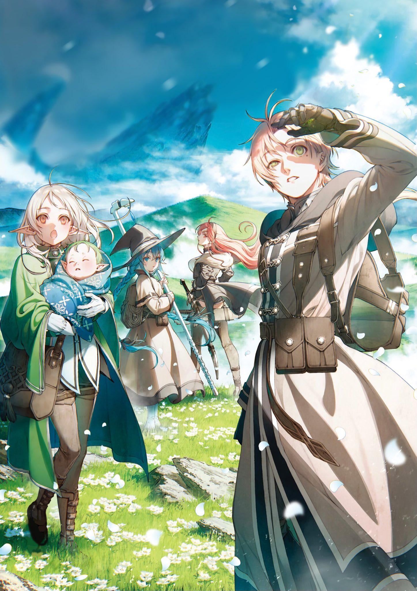 1447x2048 phone wallpaper for mushoku tensei