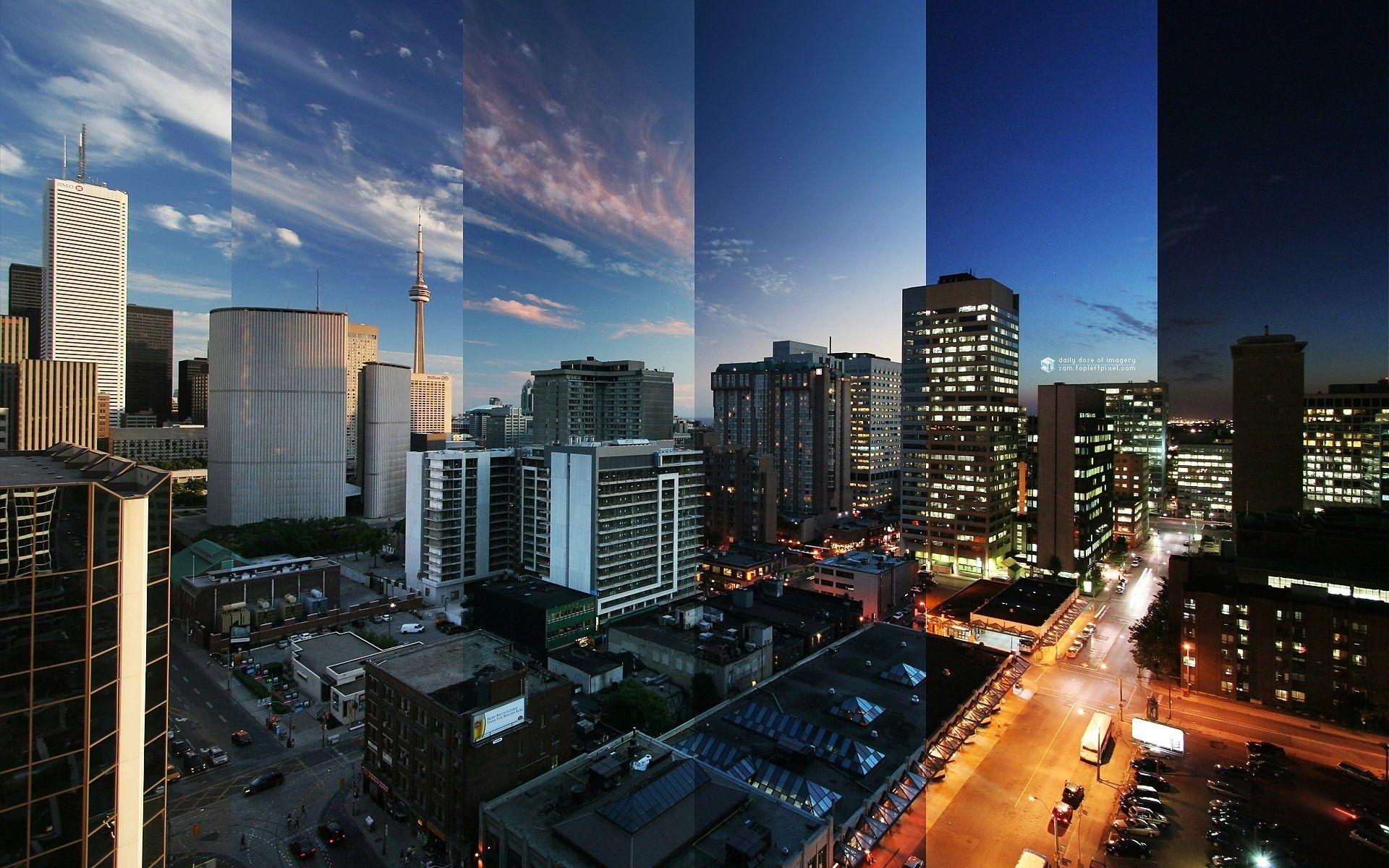 1920x1200 WALLPAPERS HD: Toronto Reflections Canada