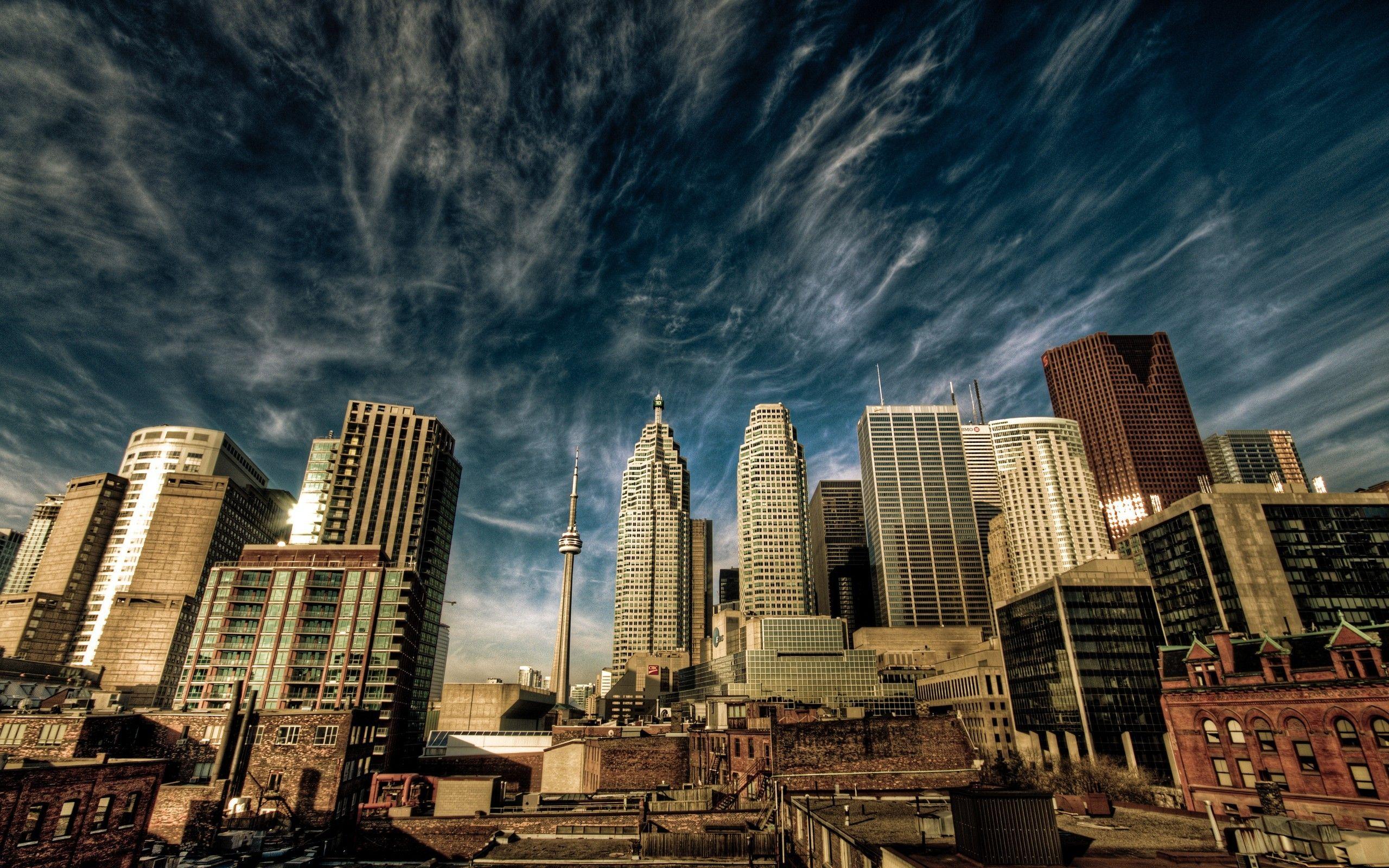 2560x1600 cityscape toronto ontario canada wallpaper