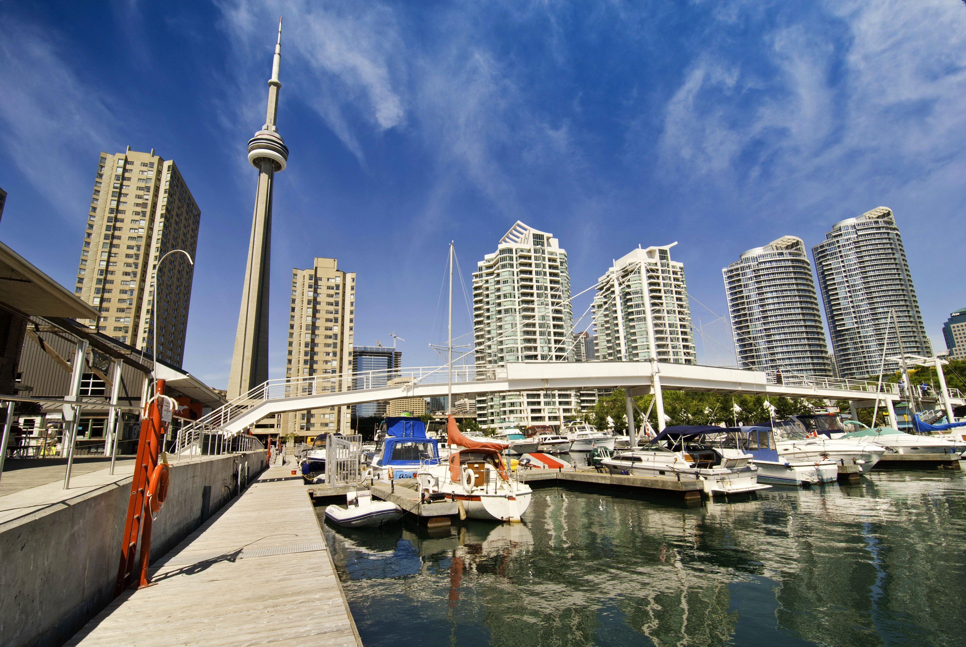 3872x2592 Picture Cities Canada river Skyscrapers Toronto 3872x2592
