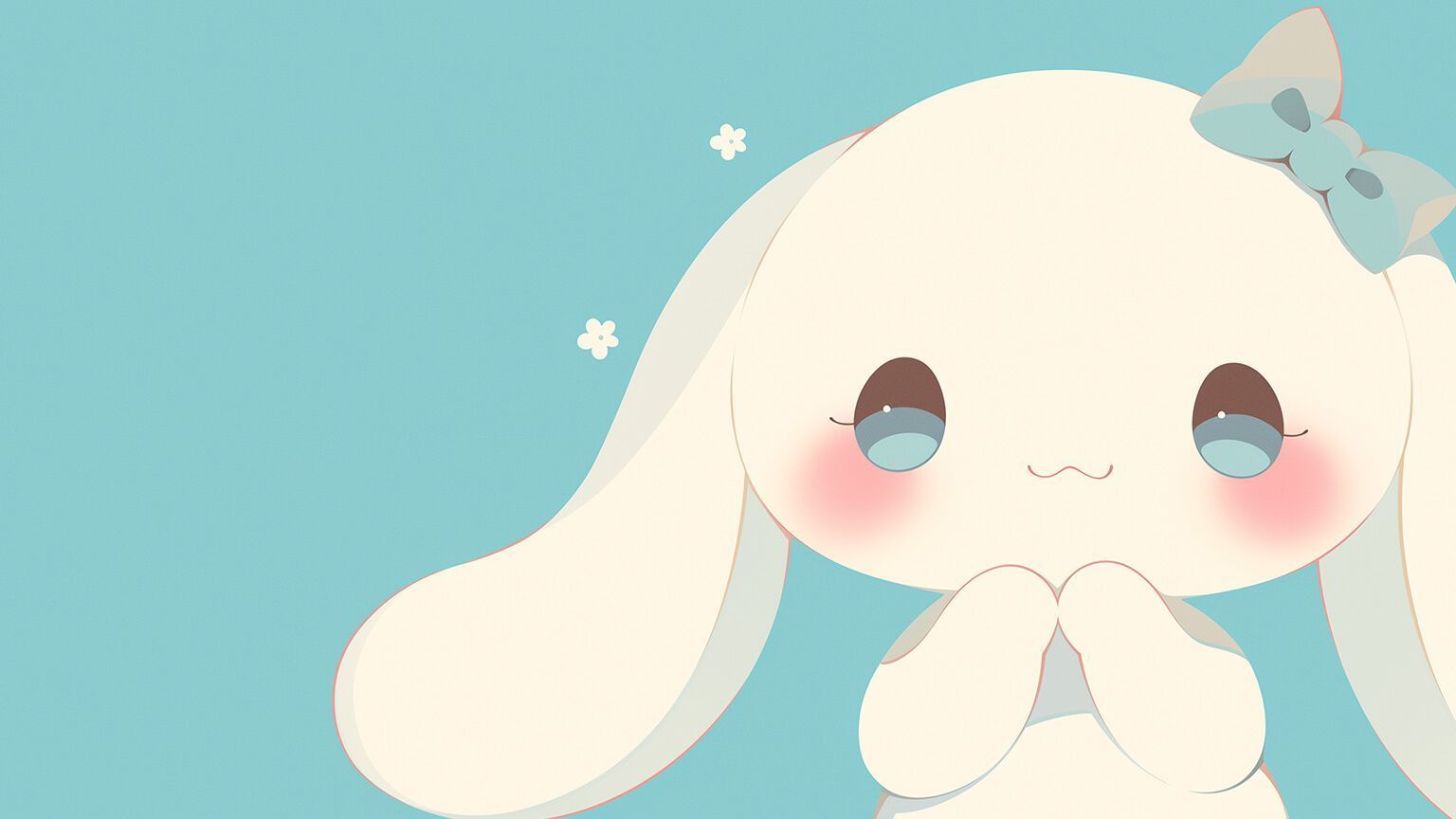 1536x864 Cute Cinnamoroll Blue Desktop Wallpaper