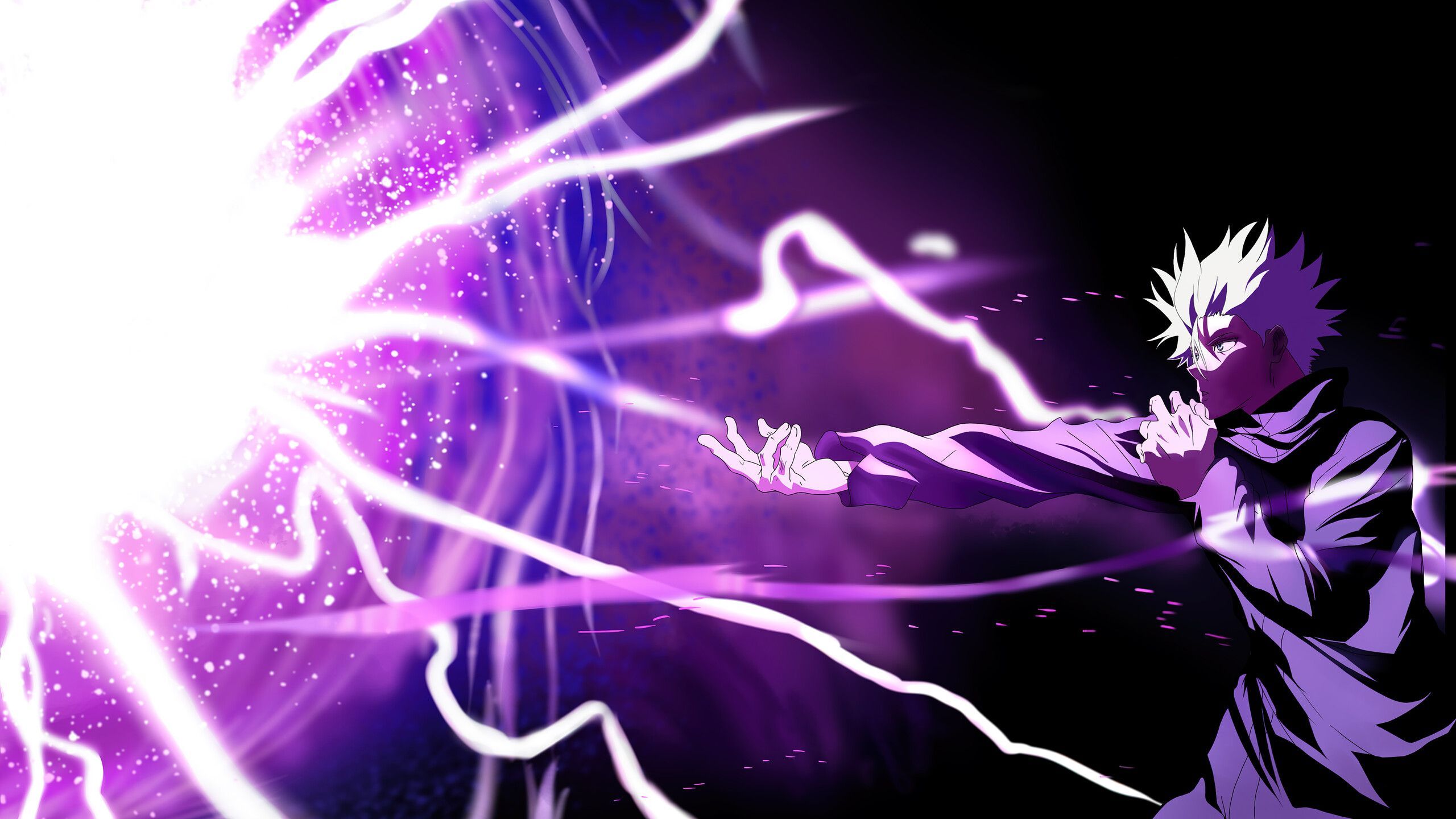 2560x1440 Satoru Gojo Hollow Purple Jujutsu