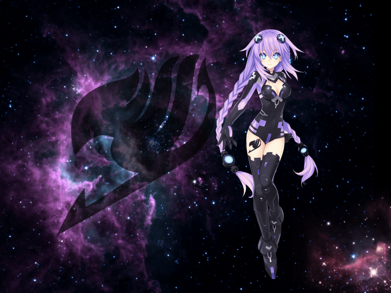 1280x960 High Res Purple Anime Desktop