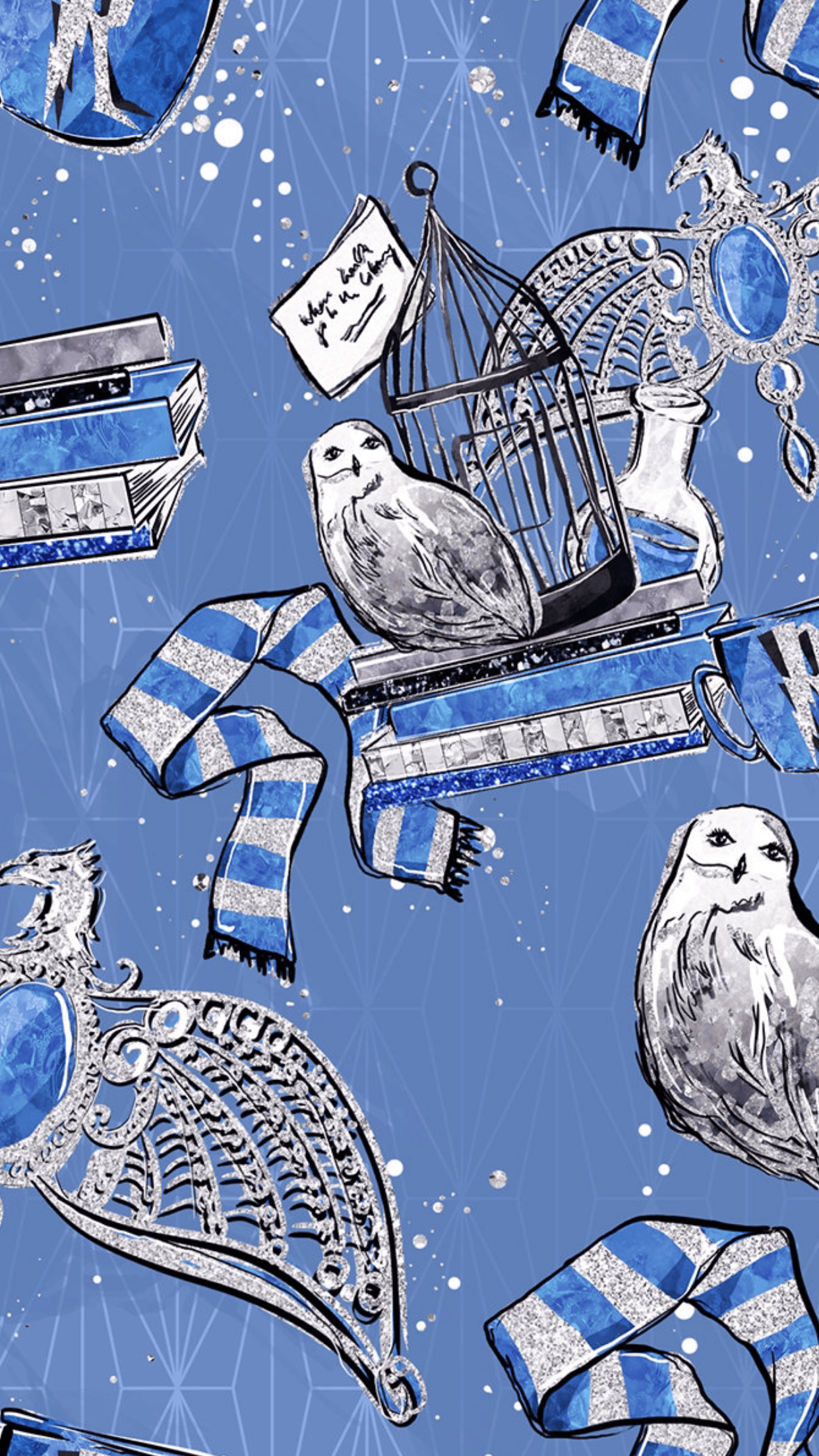1242x2208 Ravenclaw Aesthetic Harry Potter Wallpaper