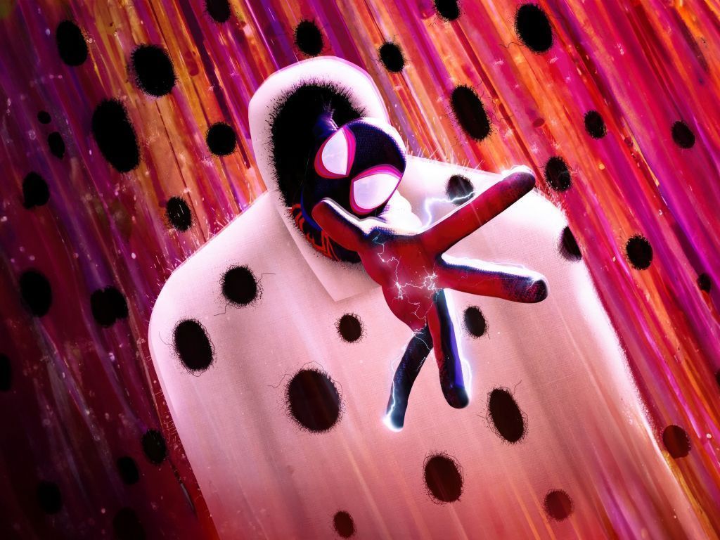 1024x768 Spider Verse, Movie Desktop Wallpaper