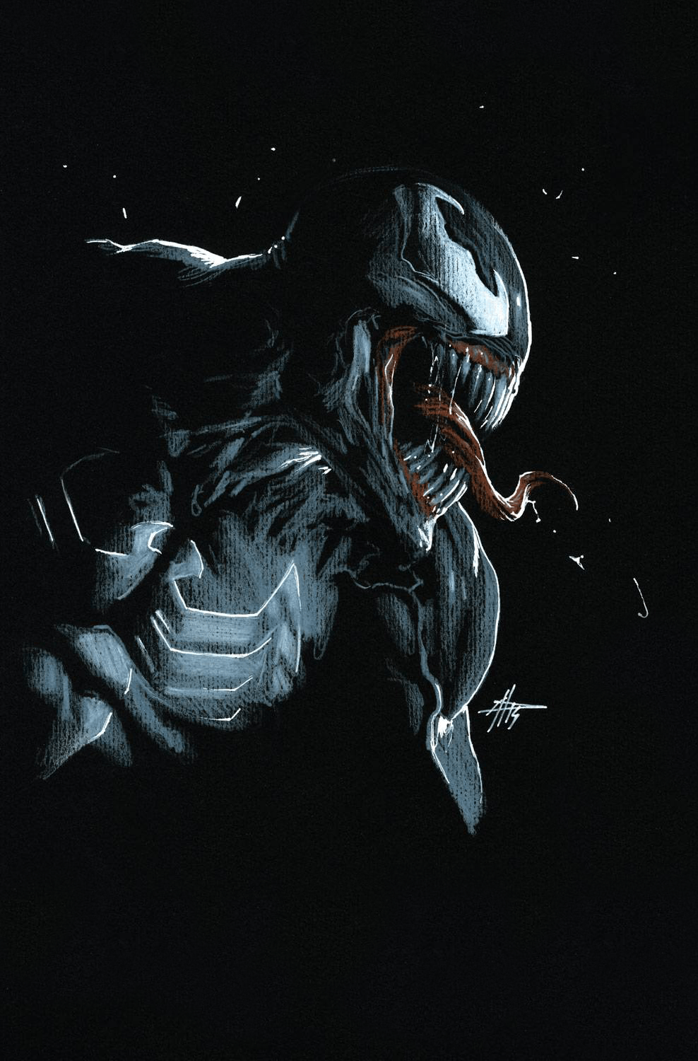 988x1500 Venom Mobile Amoled 4k Wallpaper
