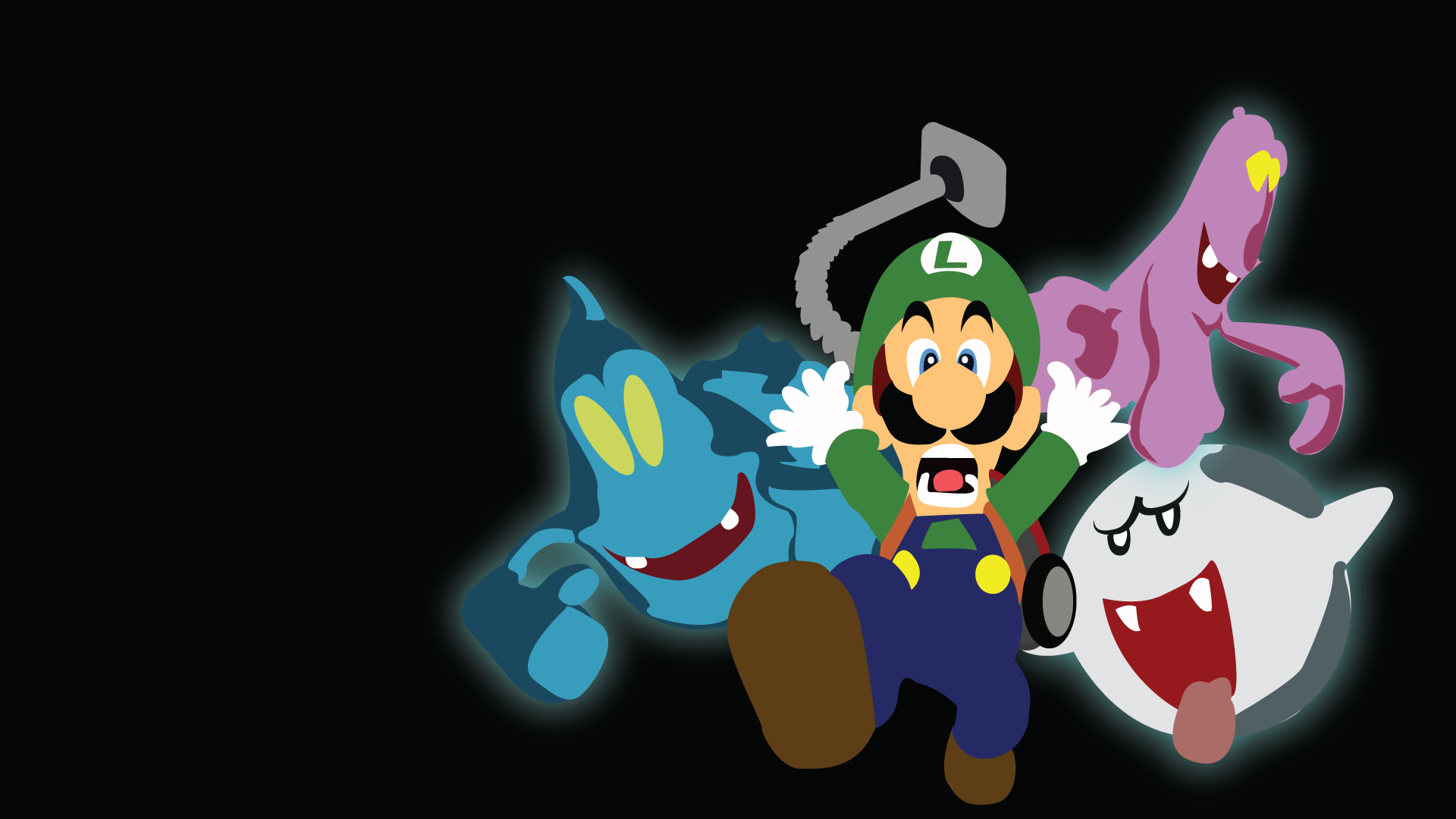 1920x1080 Luigi's Mansion Wallpaper [1920x1080] (OC)