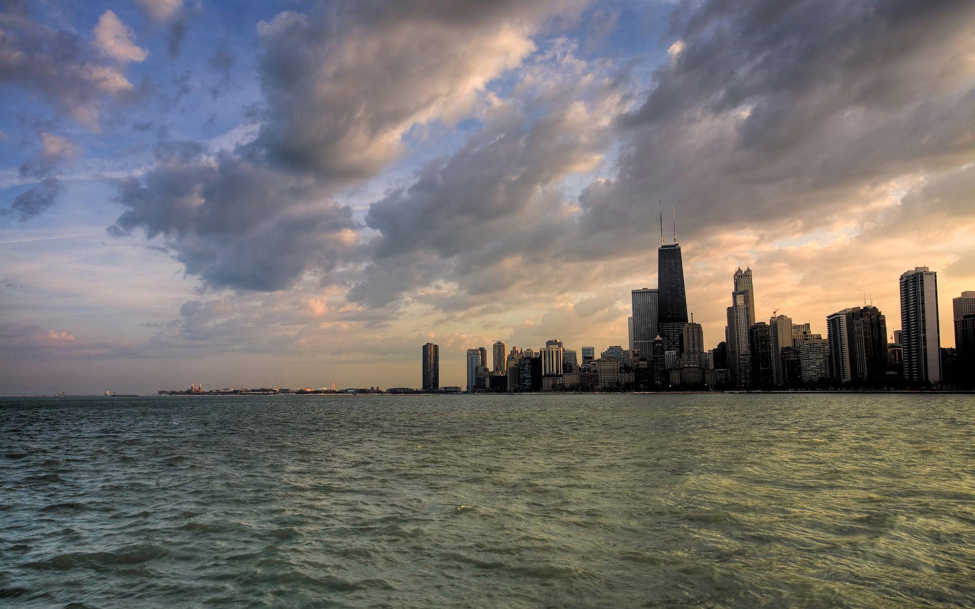 1920x1200 Wallpaper chicago skyline wallpaper cityscape widescreen