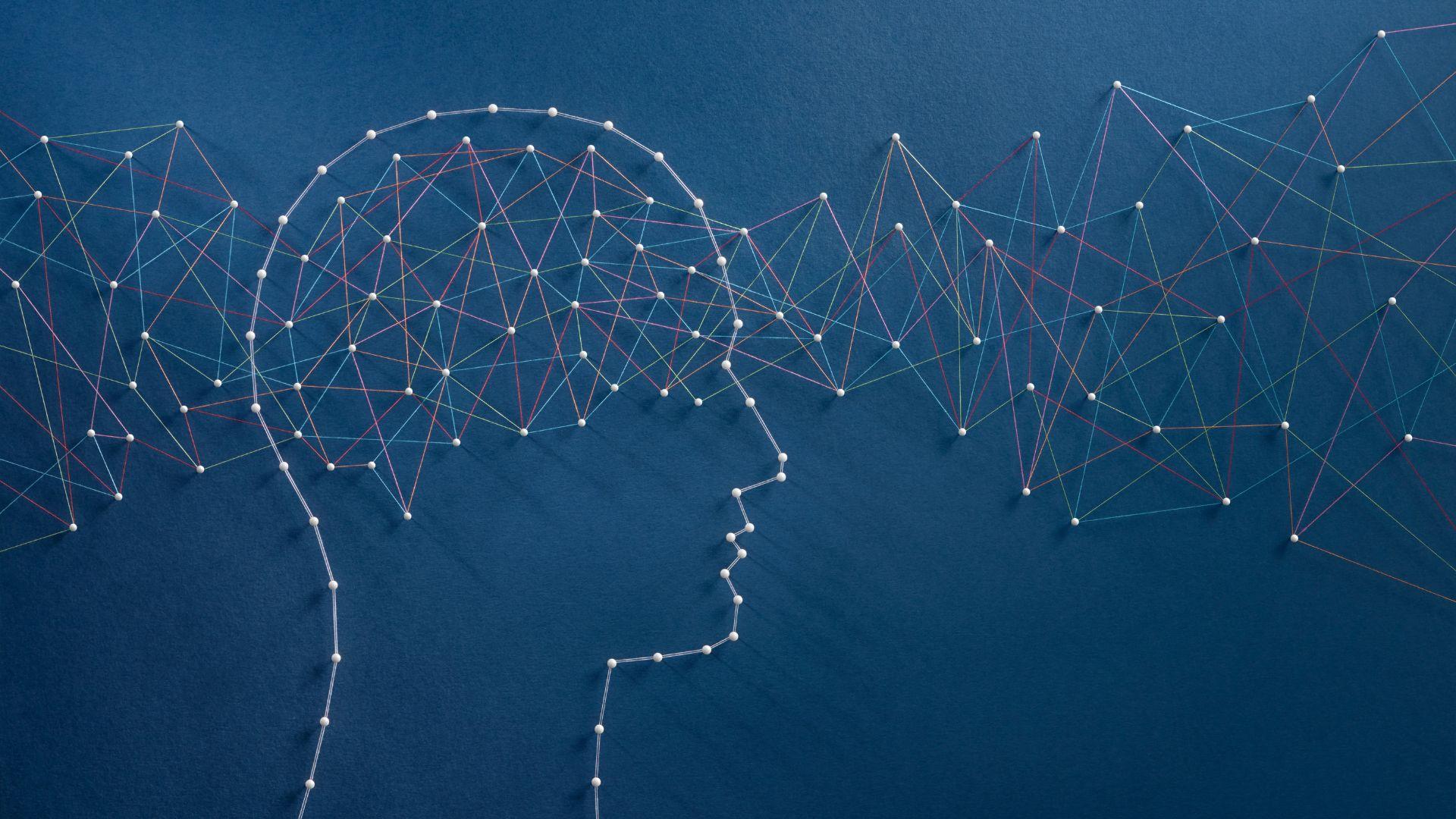 1920x1080 Outline Human Head Brain Waves