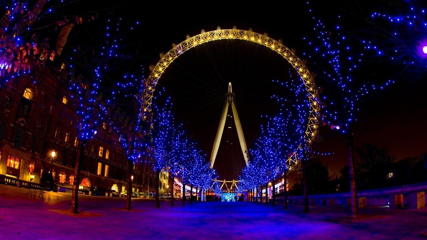 1366x768 London Eye wallpaper 1366x768 (laptop) desktop background