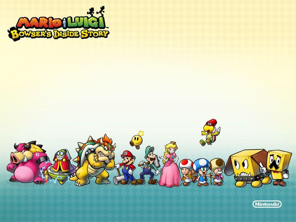 1024x768 Mario & Luigi: Bowser's Inside Story Wallpaper. Wallpaper
