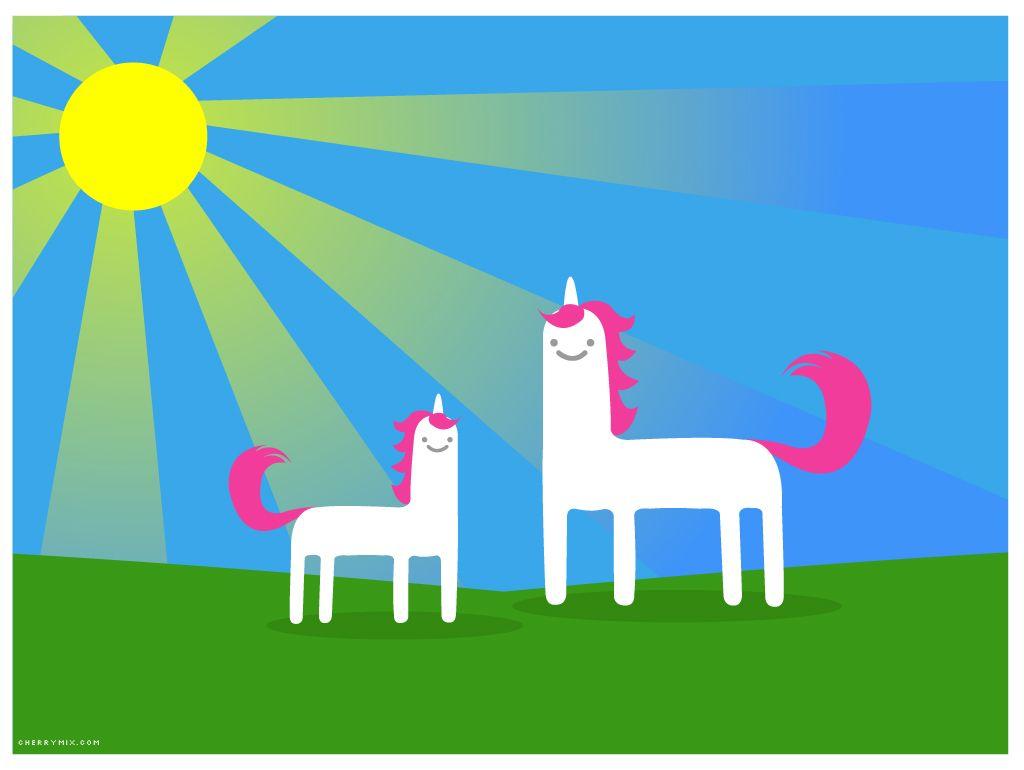 1024x770 Unicorn Wallpaper By Coconut Lane