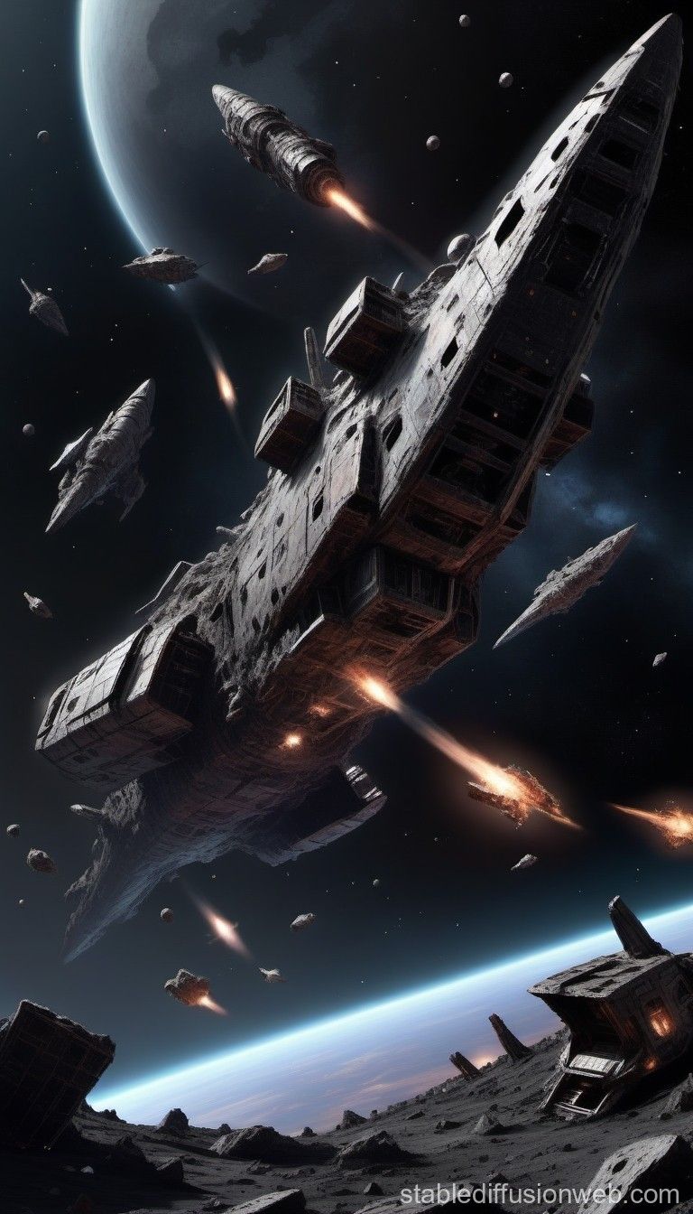 768x1344 space debris Prompts. Stable Diffusion