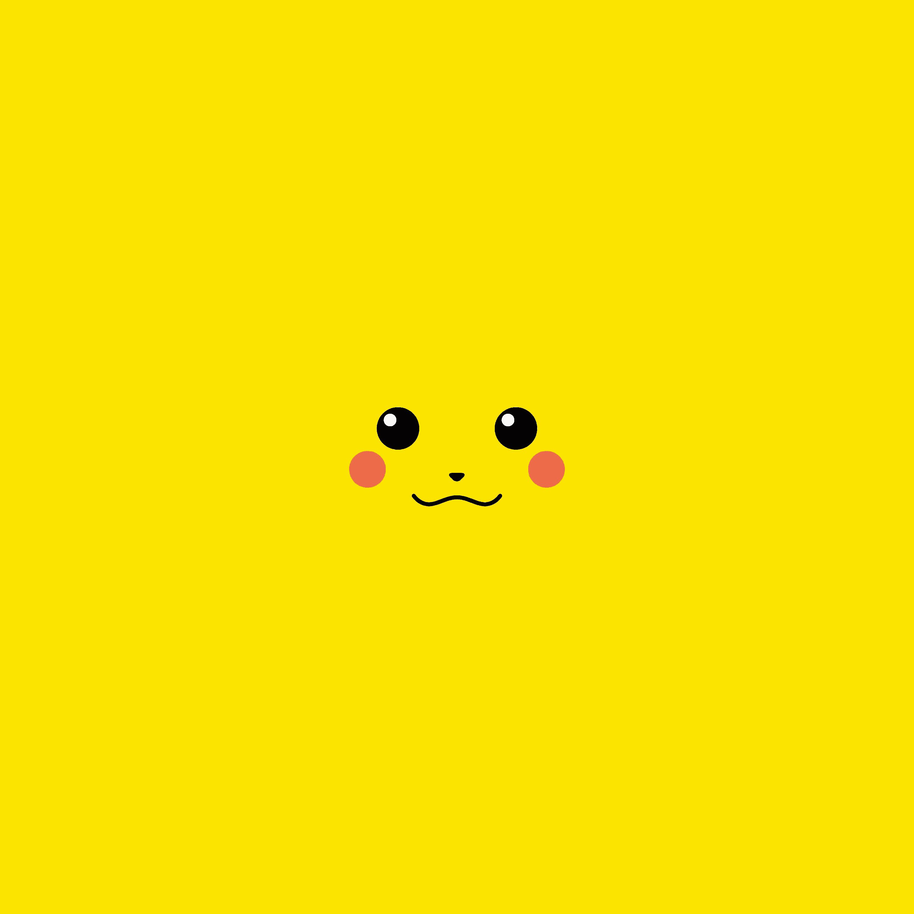 3000x3000 Yellow Pikachu wallpaperx3000