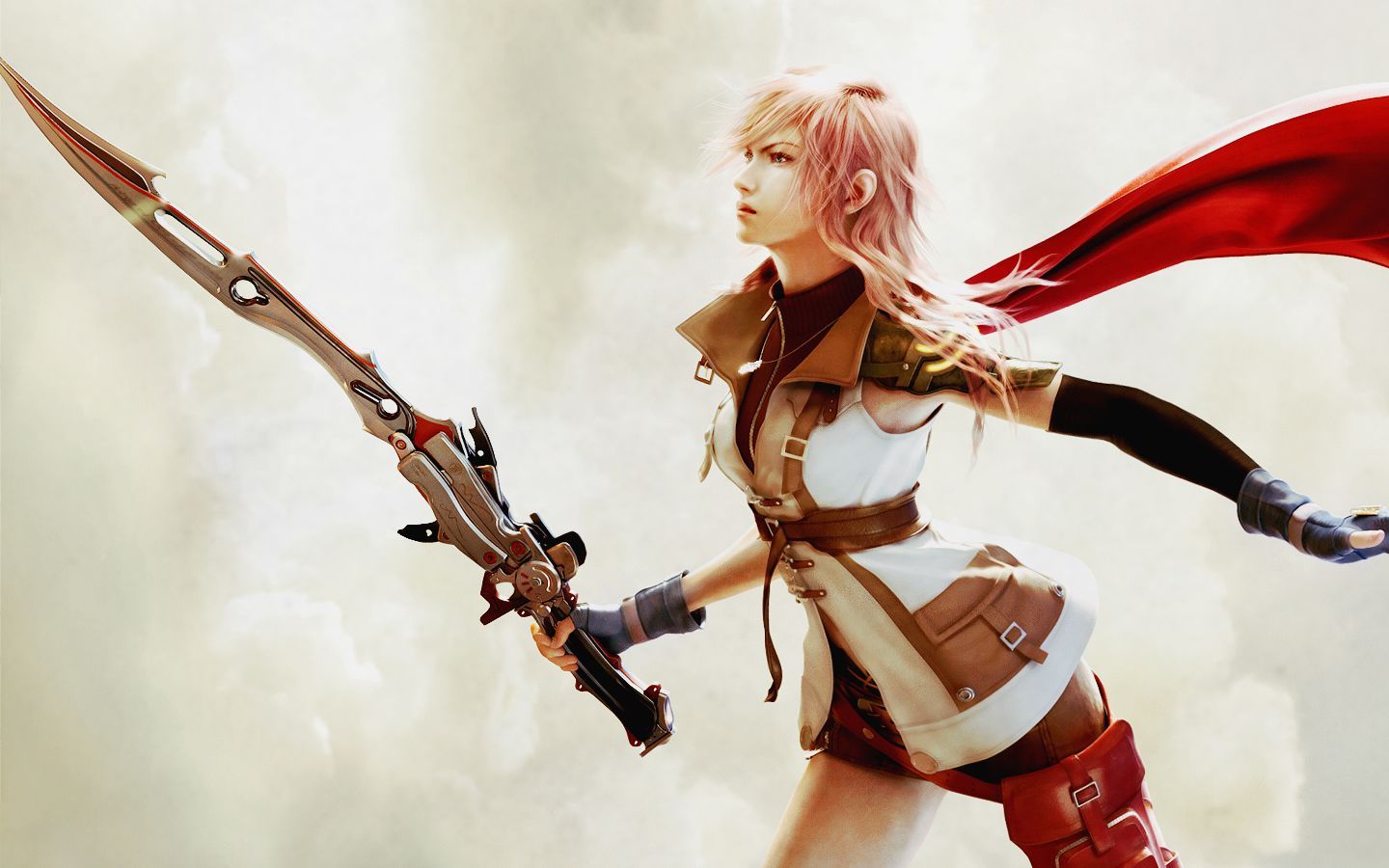 1440x900 Lightning Farron Fantasy XIII by SQUARE ENIX Anime Image Board