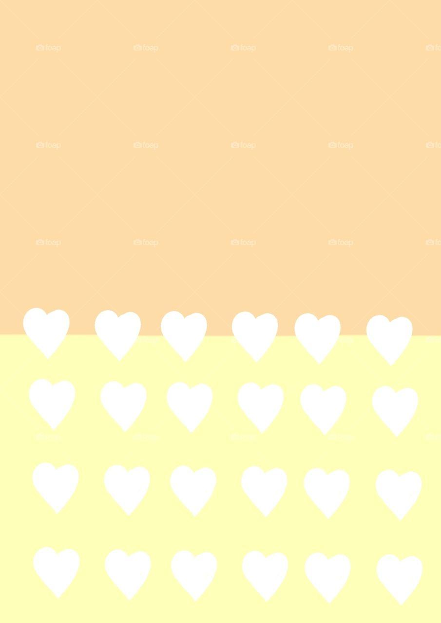 905x1280 Foap.com: peach and yellow heart phone wallpaper